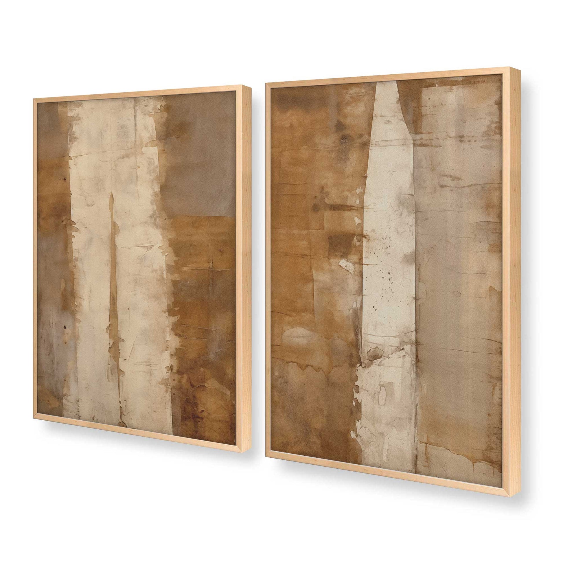 [Color:Raw Maple], Picture of art in a Raw Maple frame at an angle