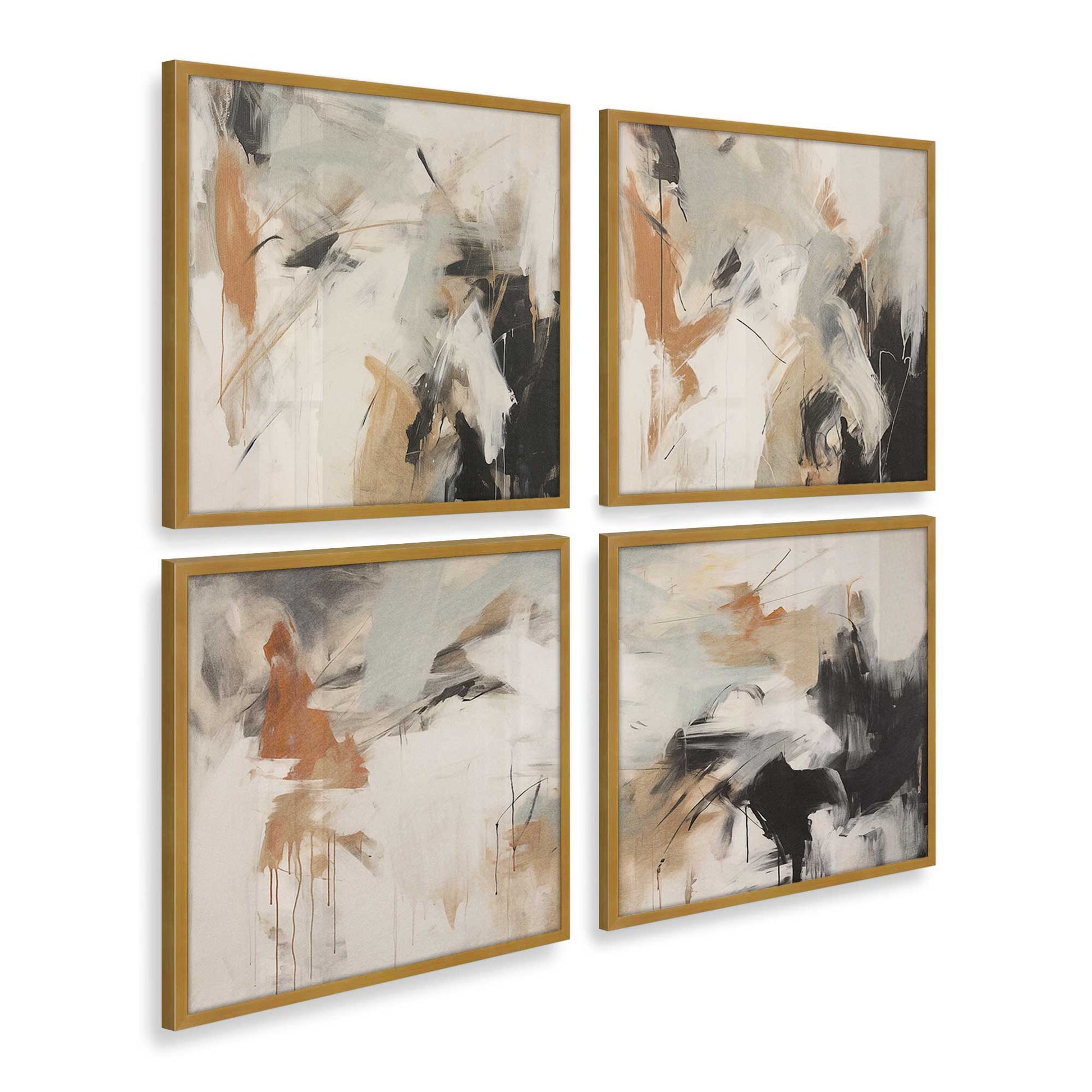 [Color:Polished Gold], Picture of art in a Polished Gold frame of the corner