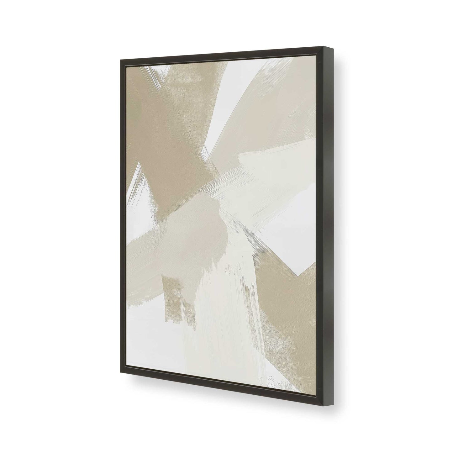 [Color:Satin Black], Picture of art in a Satin Black frame of the corner