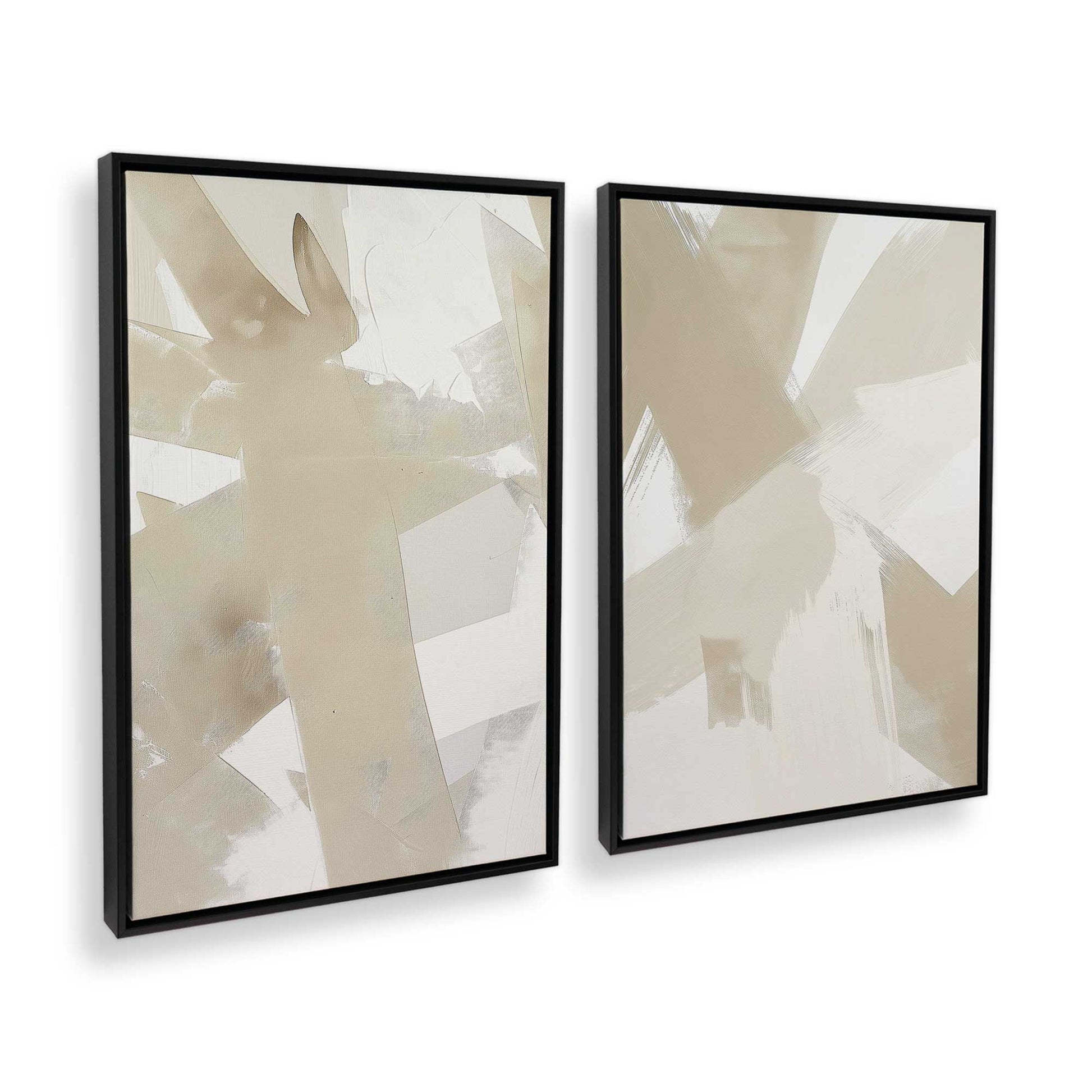 [Color:Satin Black], Picture of art in a Satin Black frame at an angle