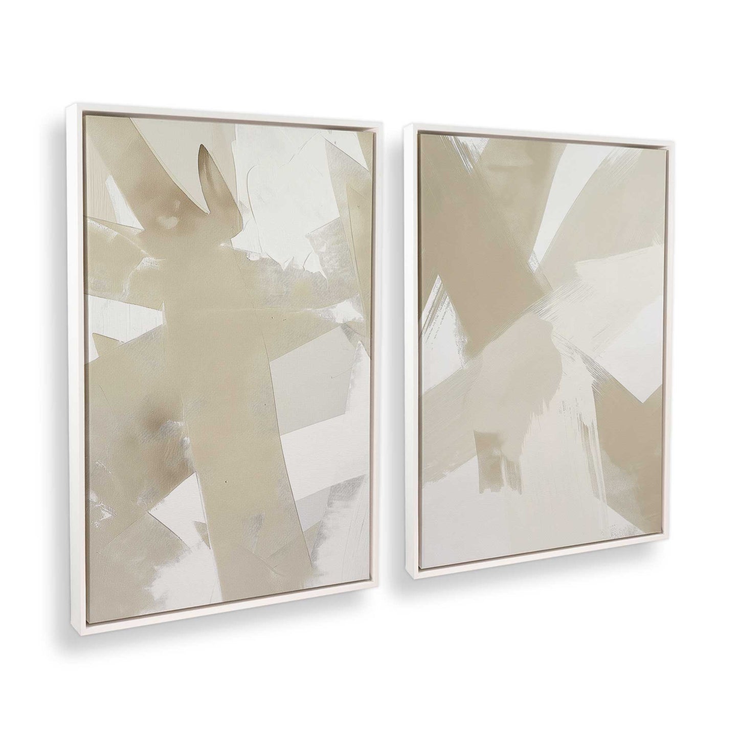 [Color:Opaque White], Picture of art in a White frame at an angle