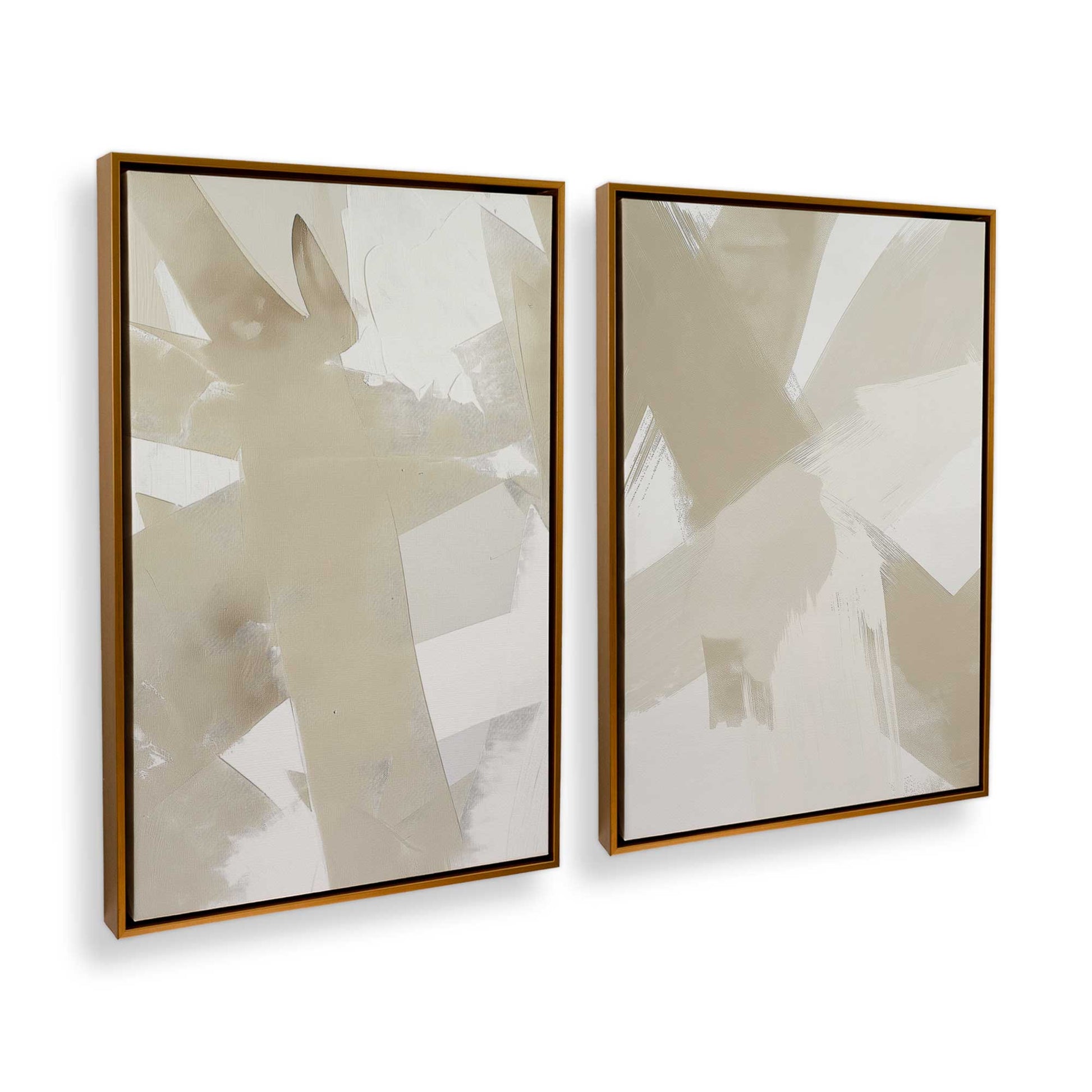 [Color:Polished Gold], Picture of art in a Polished Gold frame at an angle