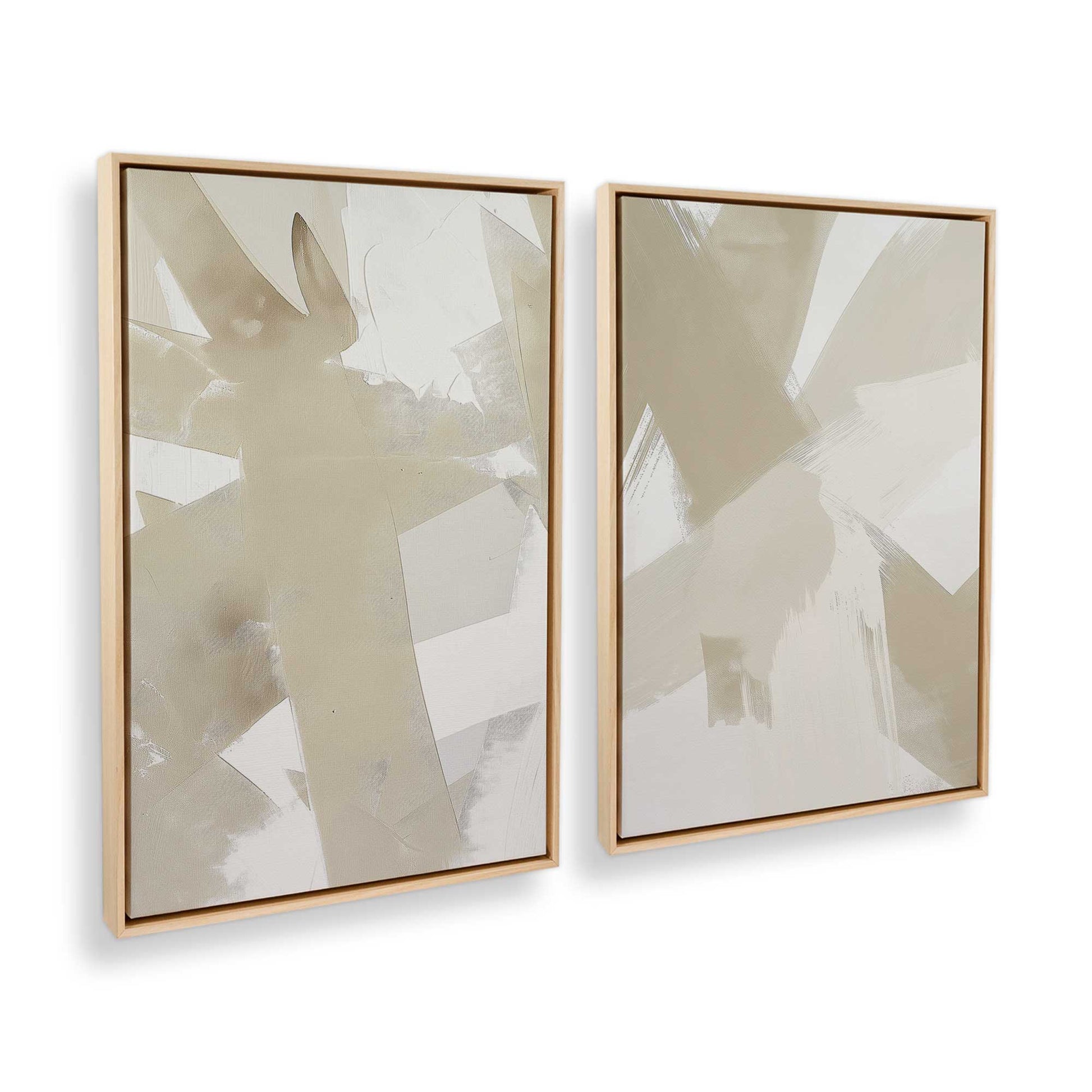 [Color:American Maple], Picture of art in a American Maple frame at an angle