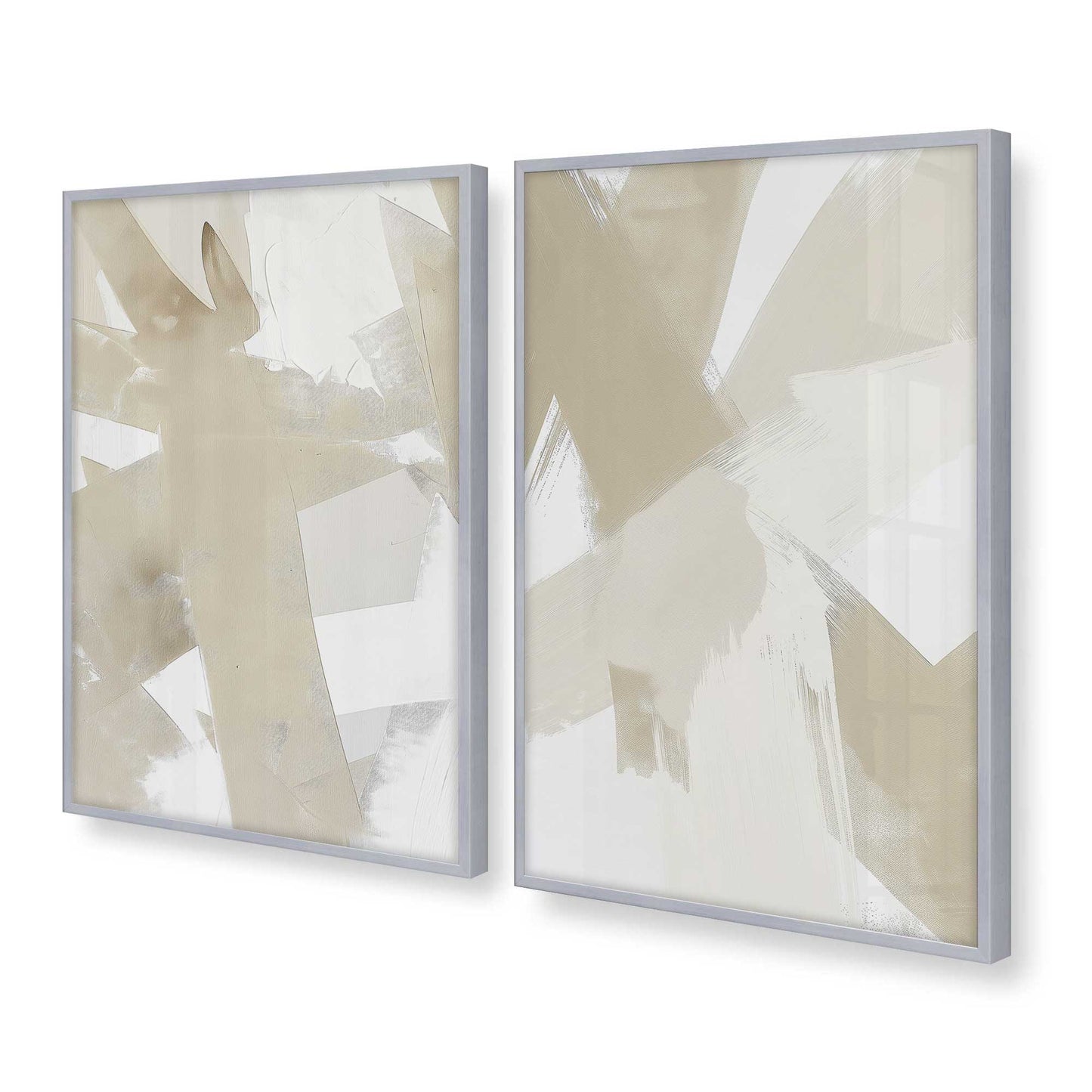 [Color:Polished Chrome], Picture of art in a Polished Chrome frame at an angle