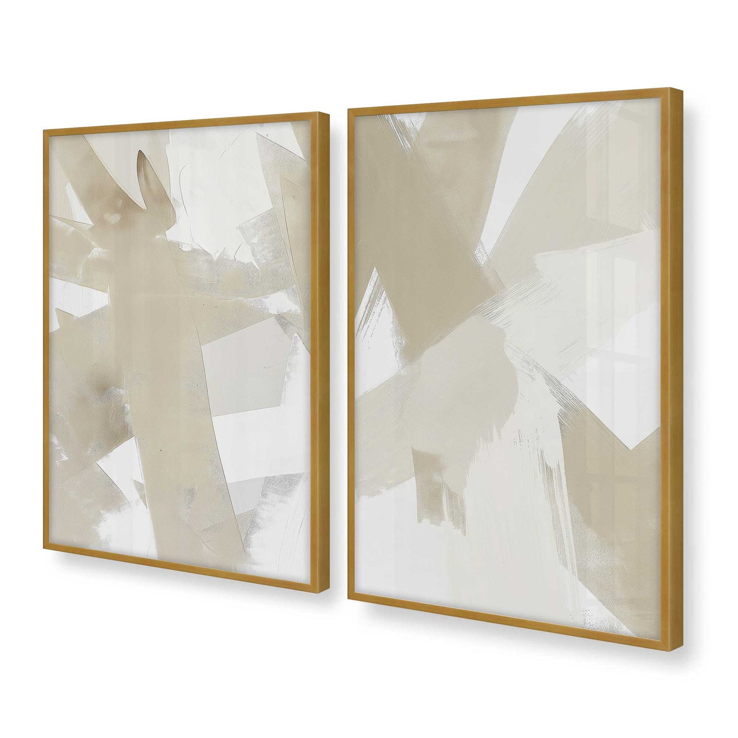 [Color:Polished Gold], Picture of art in a Polished Gold frame at an angle