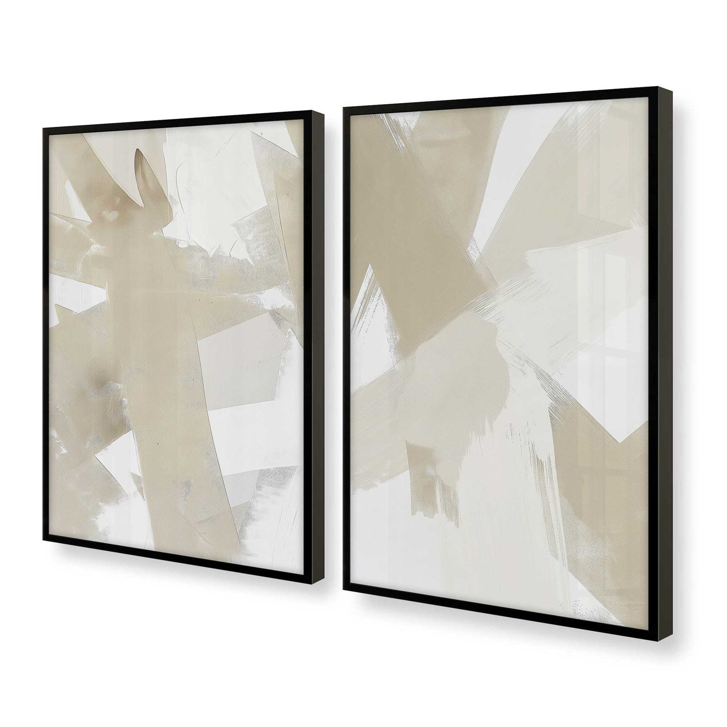 [Color:Satin Black], Picture of art in a Satin Black frame at an angle