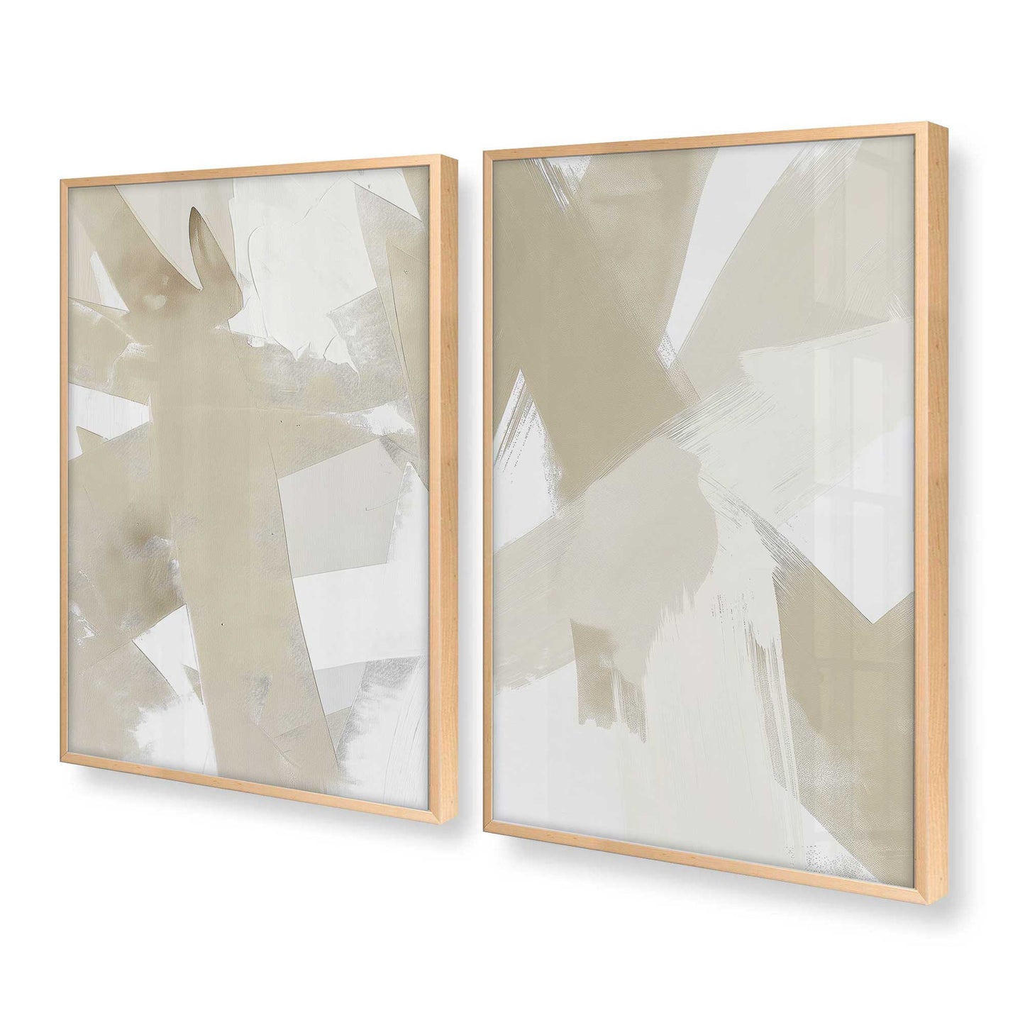 [Color:Raw Maple], Picture of art in a Raw Maple frame at an angle