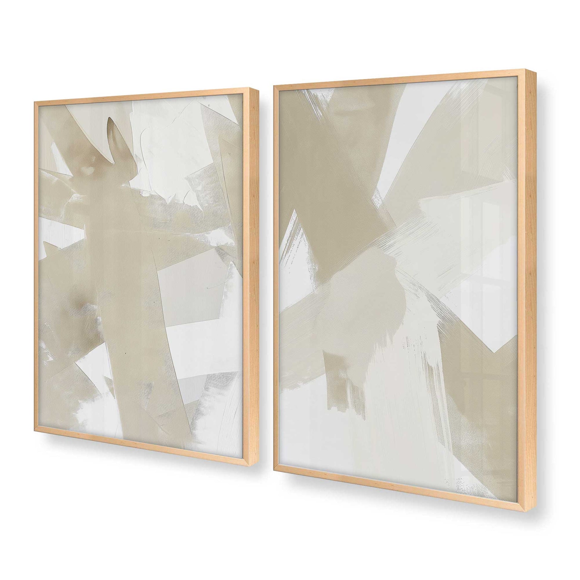 [Color:Raw Maple], Picture of art in a Raw Maple frame at an angle