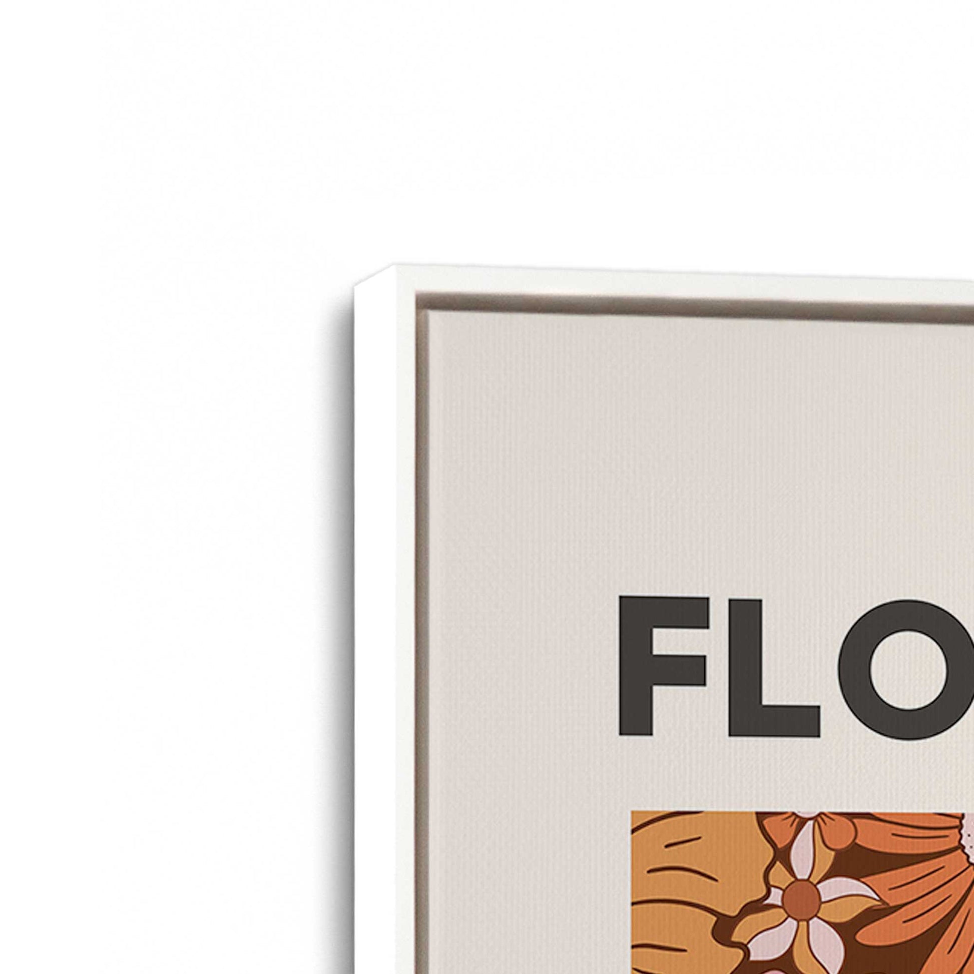 [Color:Opaque White], Picture of art in a White frame at an angle