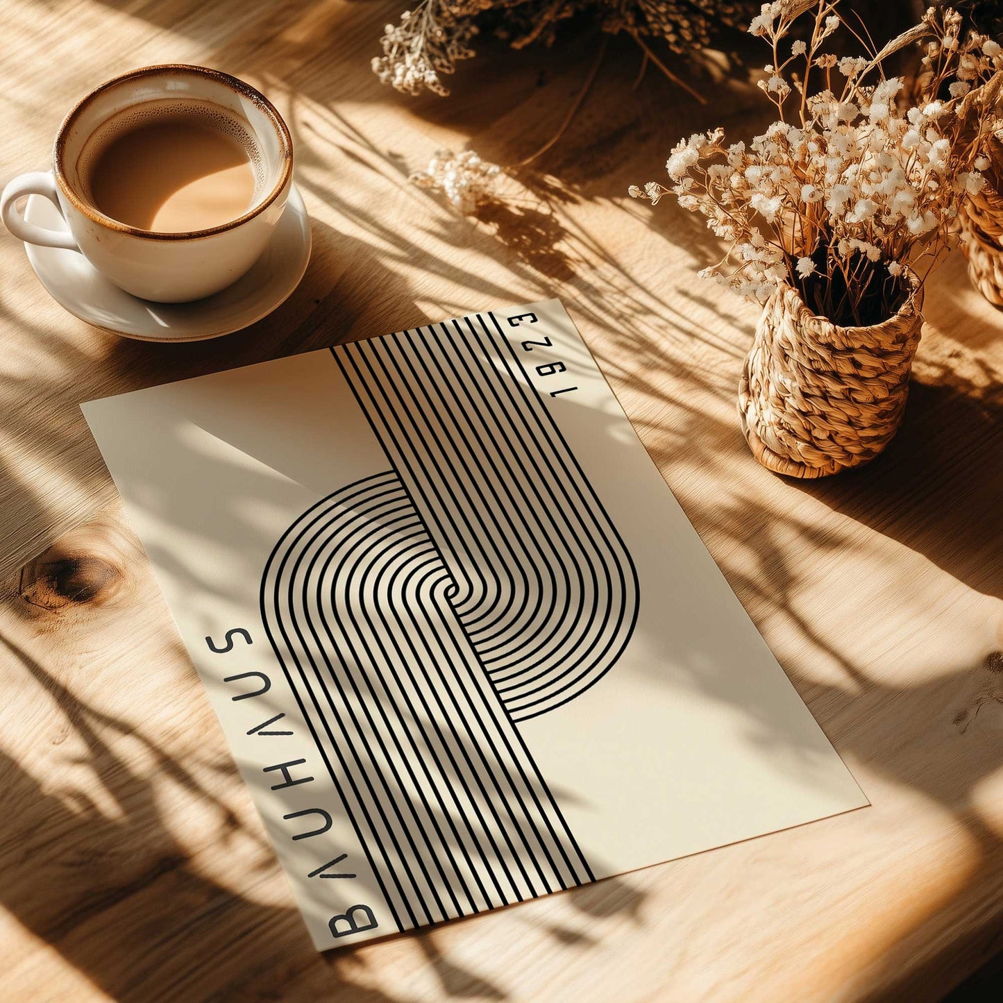 Bauhaus Black Stripe Motion Art Print