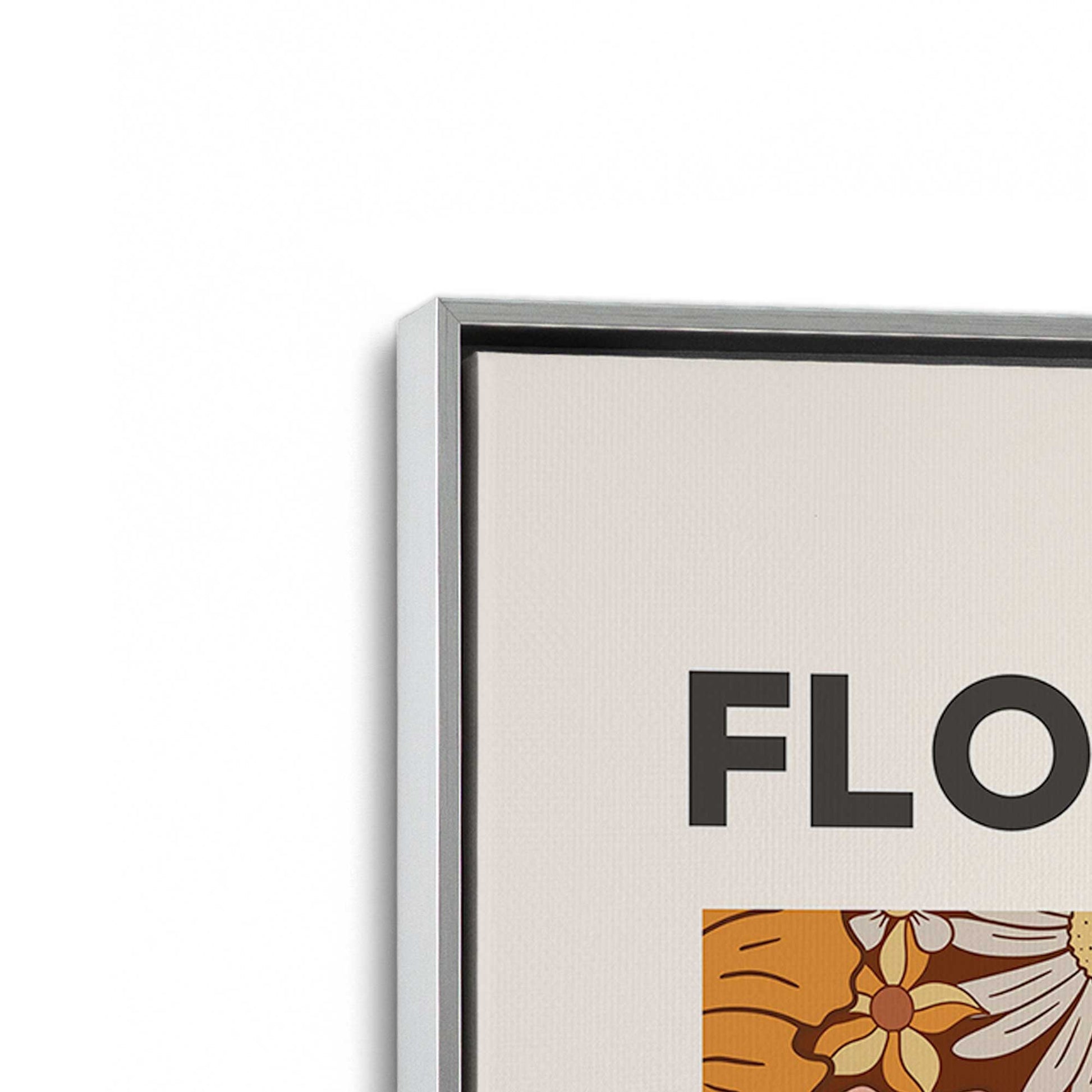 [Color:Polished Chrome], Picture of art in a Polished Chrome frame at an angle