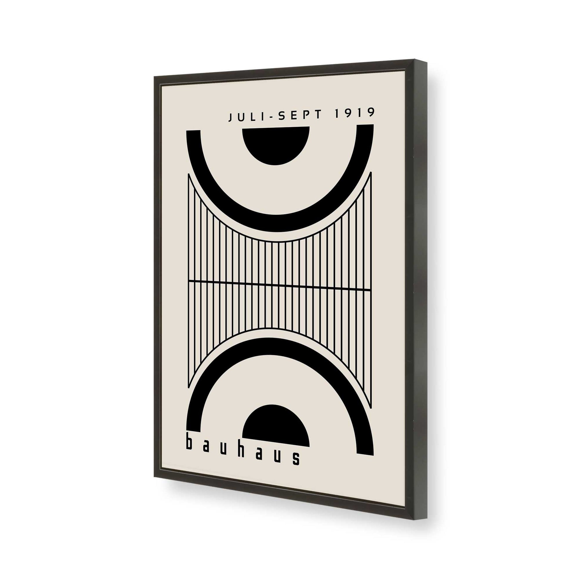 [Color:Satin Black], Picture of art in a Satin Black frame of the corner