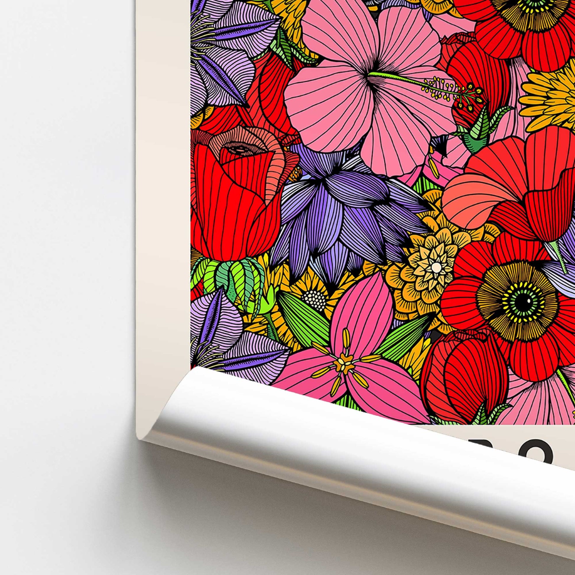 [color:Rolled Print], Picture of close up of art