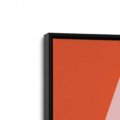 [Color:Satin Black], Picture of art in a Satin Black frame at an angle