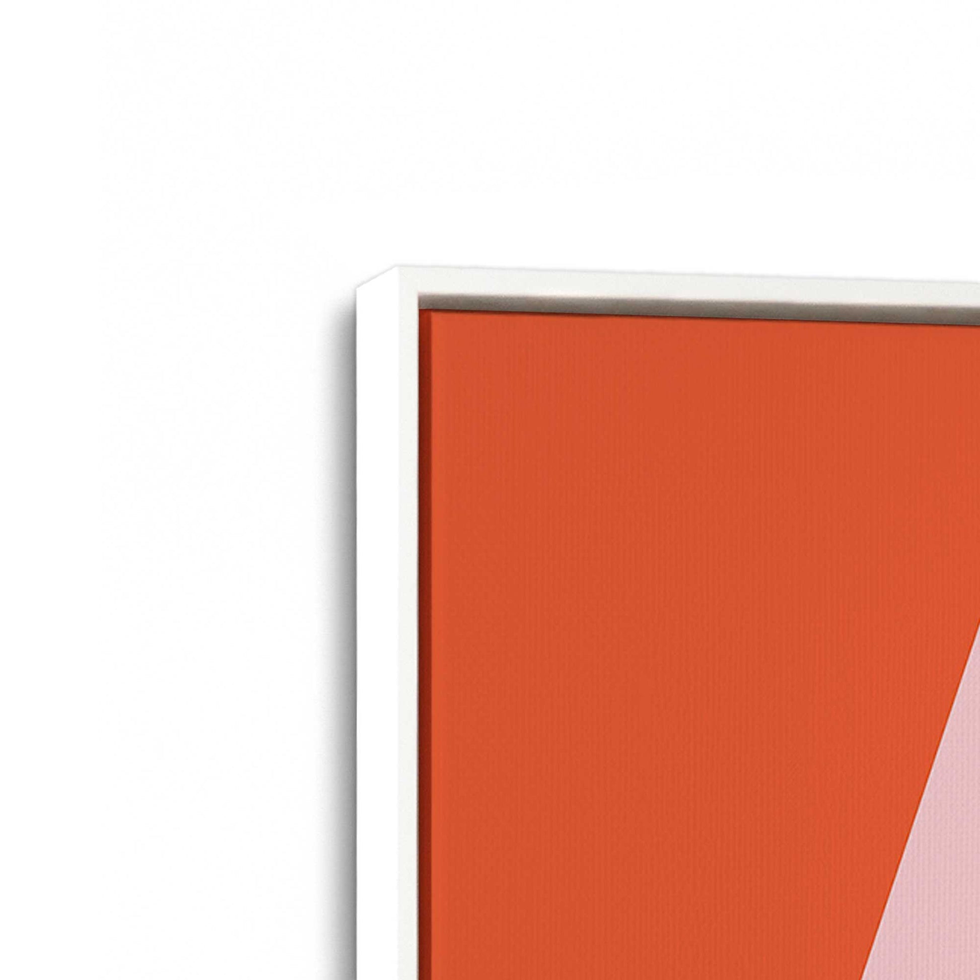 [Color:Opaque White], Picture of art in a White frame at an angle