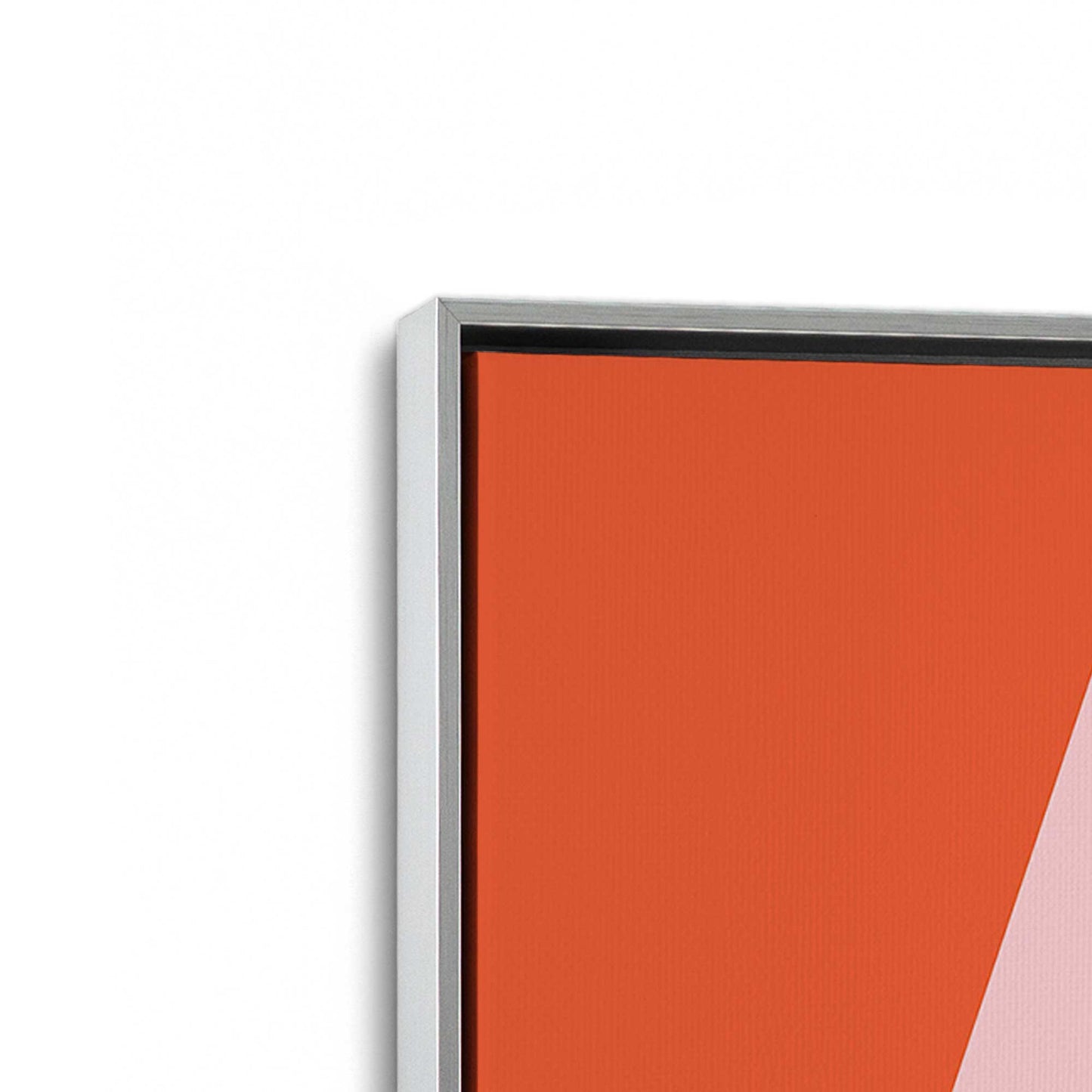 [Color:Polished Chrome], Picture of art in a Polished Chrome frame at an angle