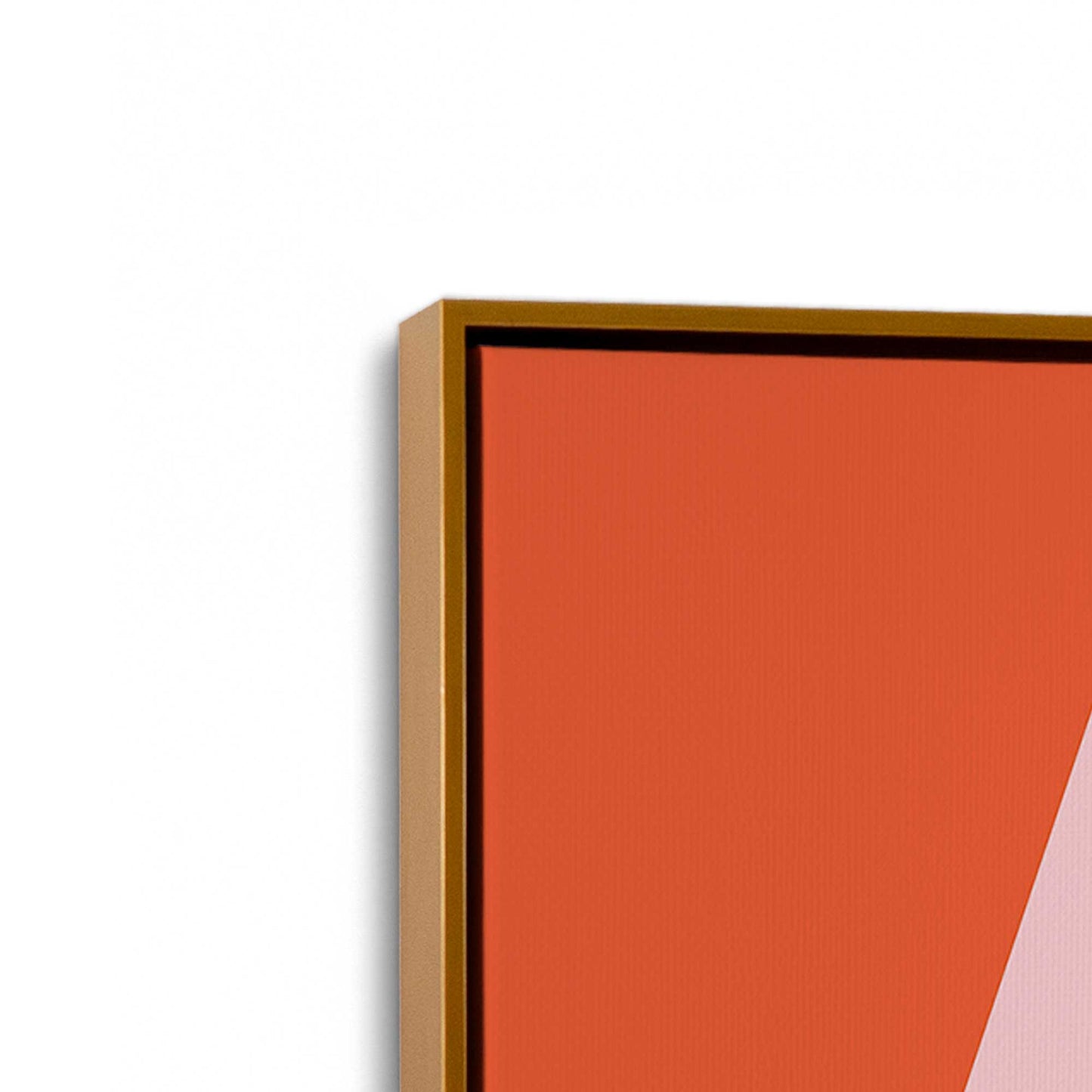 [Color:Polished Gold], Picture of art in a Polished Gold frame at an angle
