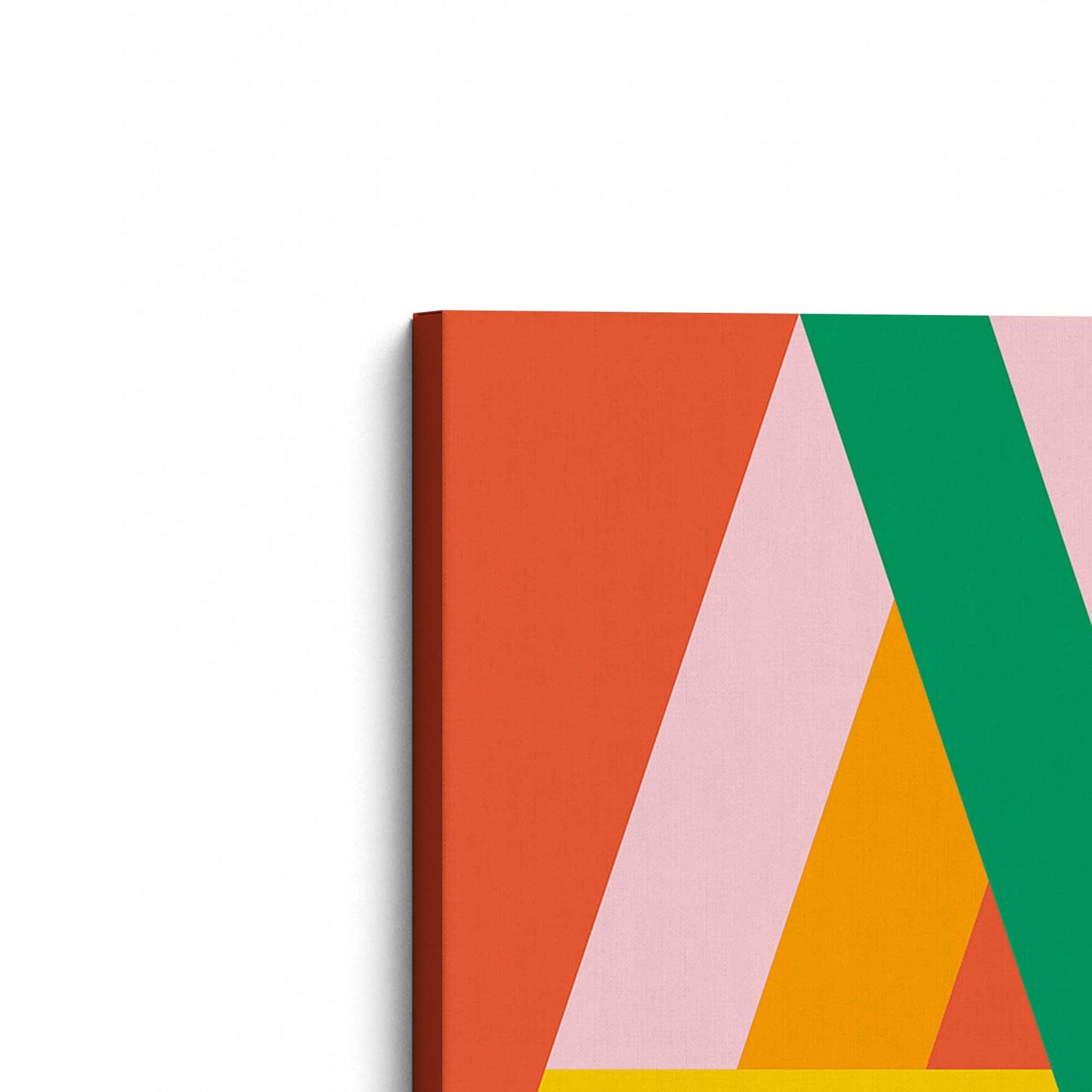 [Color:Stretched Canvas], Picture of the corner of the art