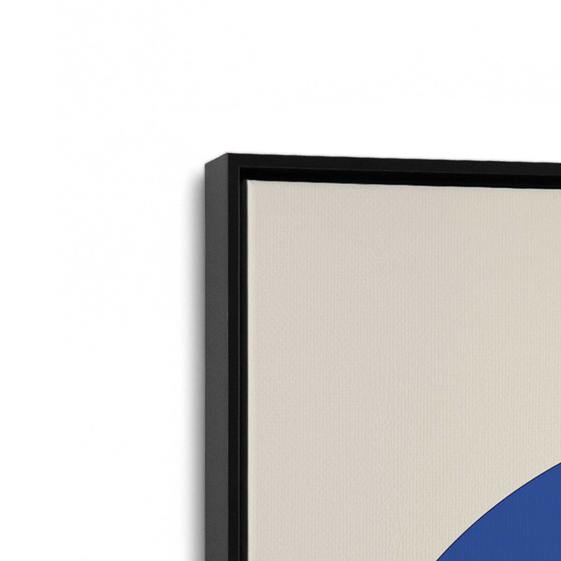 [Color:Satin Black], Picture of art in a Satin Black frame at an angle
