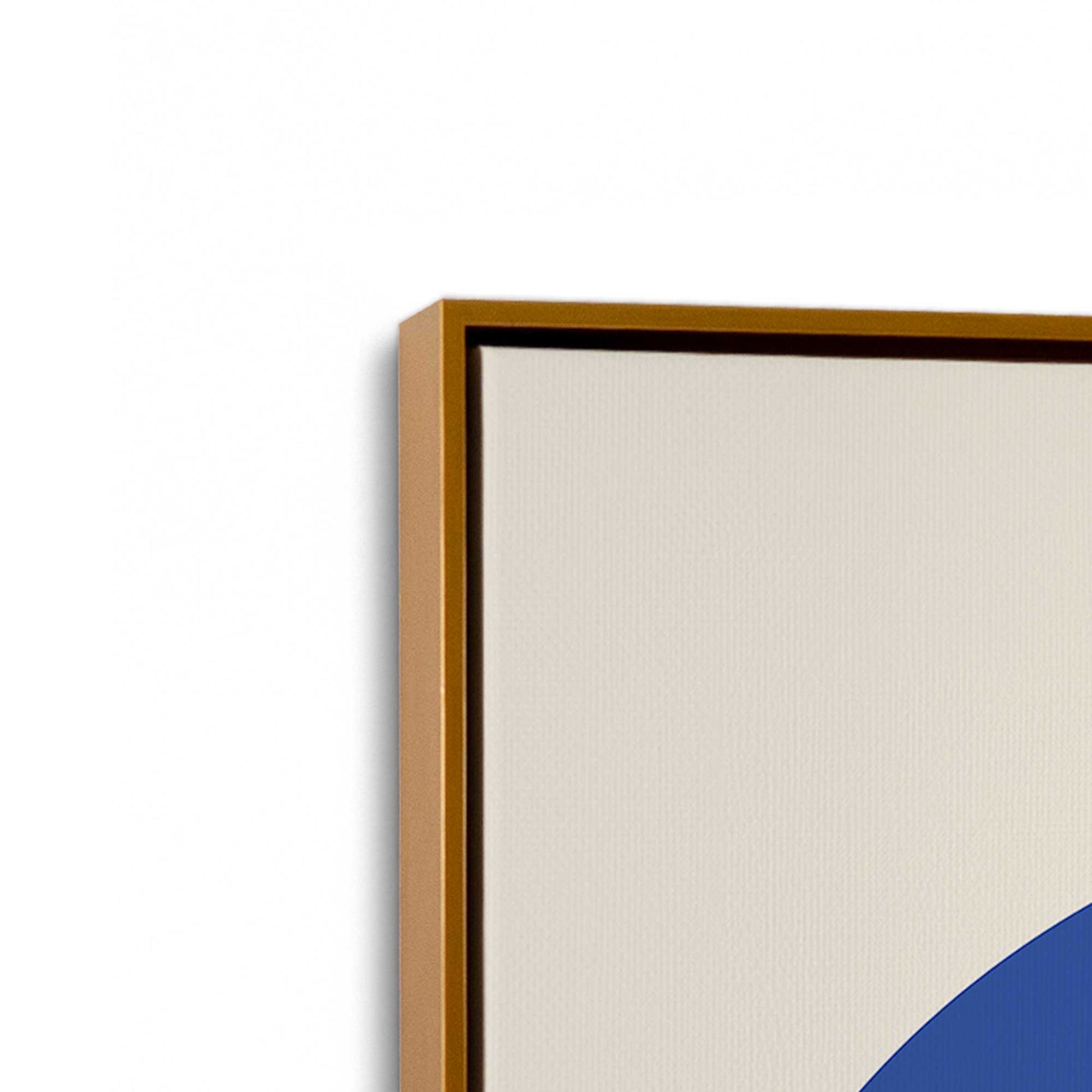 [Color:Polished Gold], Picture of art in a Polished Gold frame at an angle