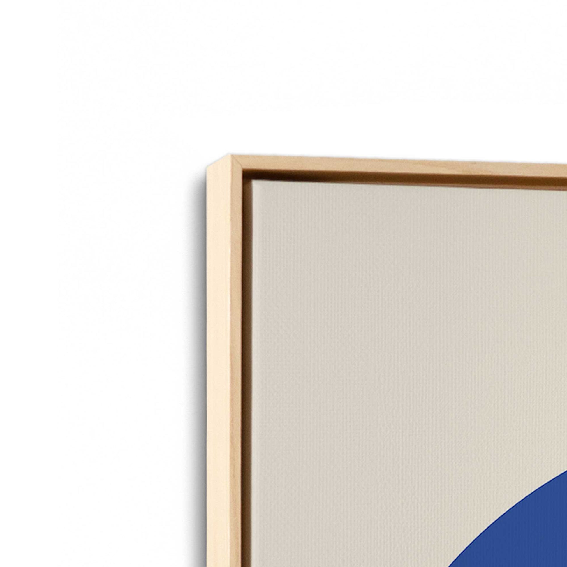 [Color:American Maple], Picture of art in a American Maple frame at an angle
