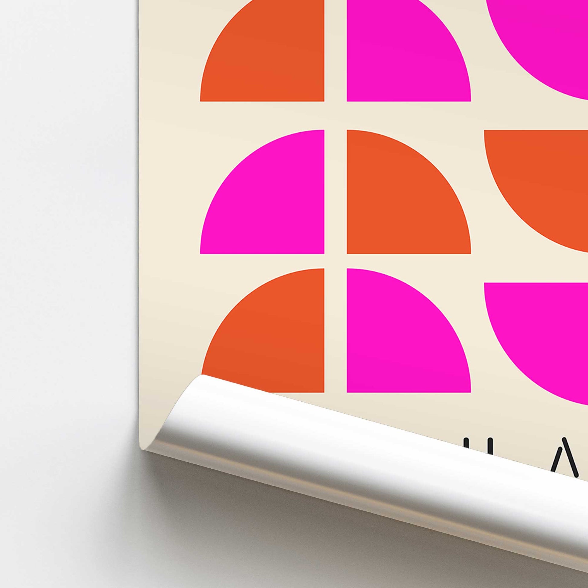 [color:Rolled Print], Picture of close up of art