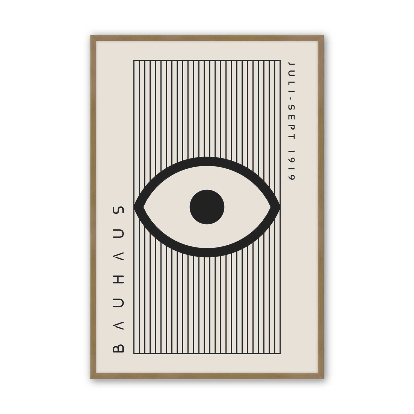 [Color:Brushed Gold], Picture of art in a Brushed Gold frame