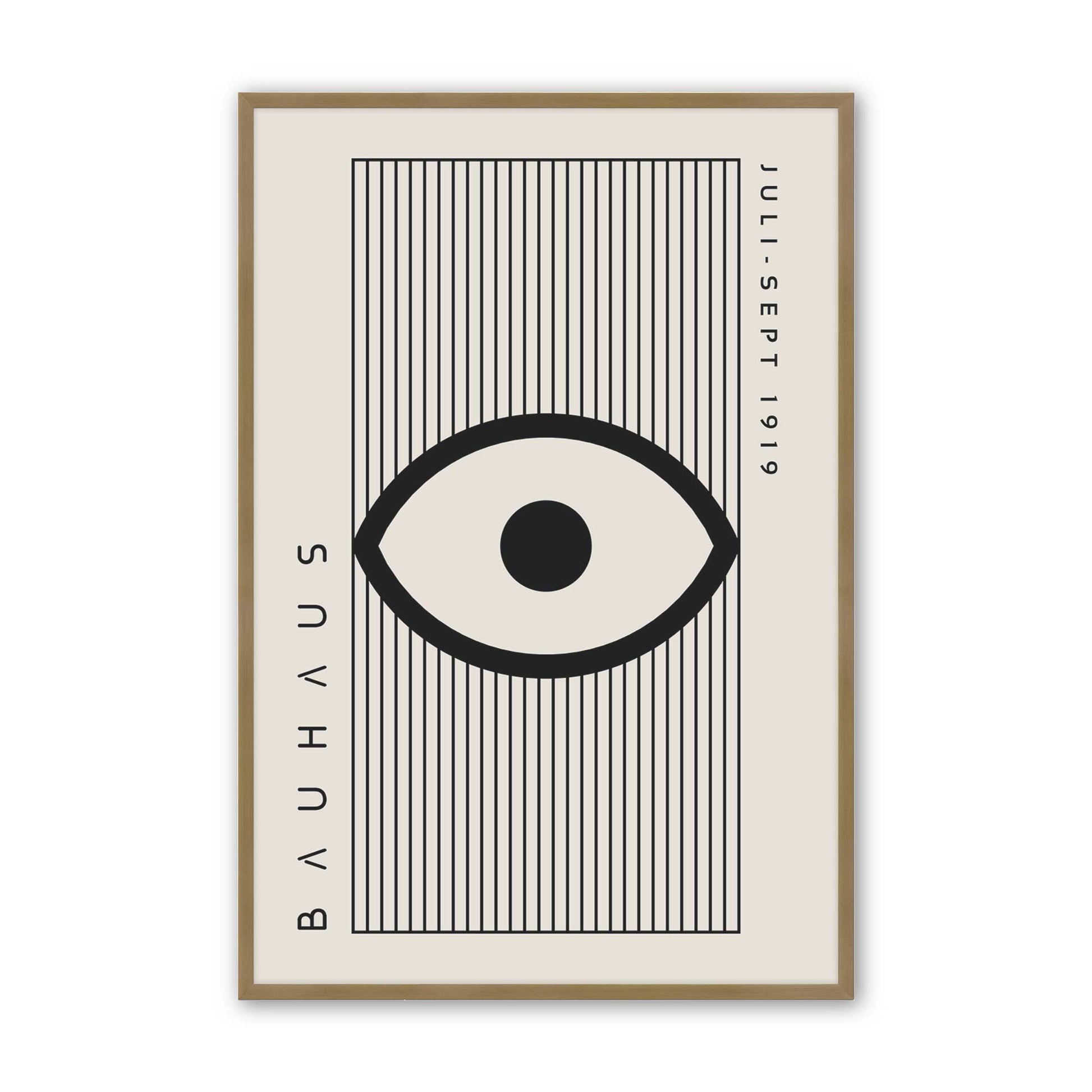 [Color:Brushed Gold], Picture of art in a Brushed Gold frame