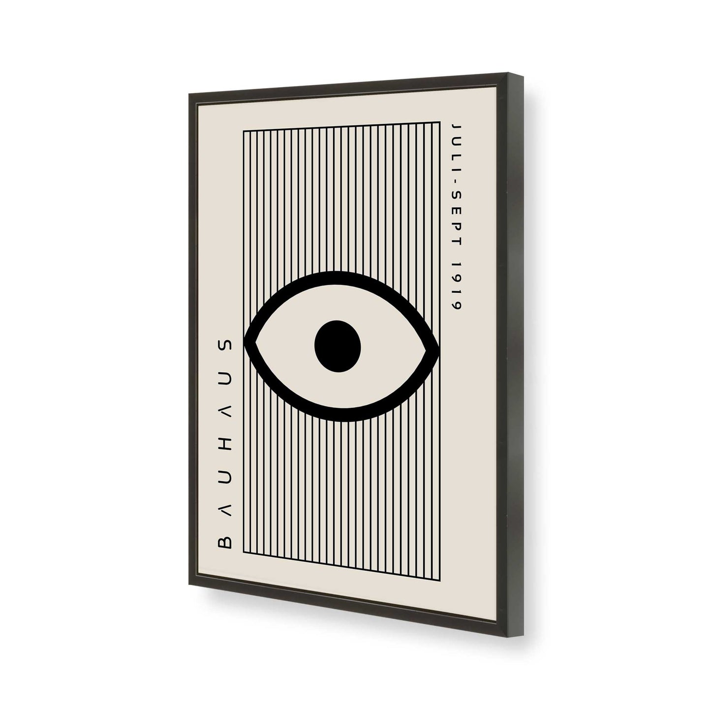 [Color:Satin Black], Picture of art in a Satin Black frame of the corner