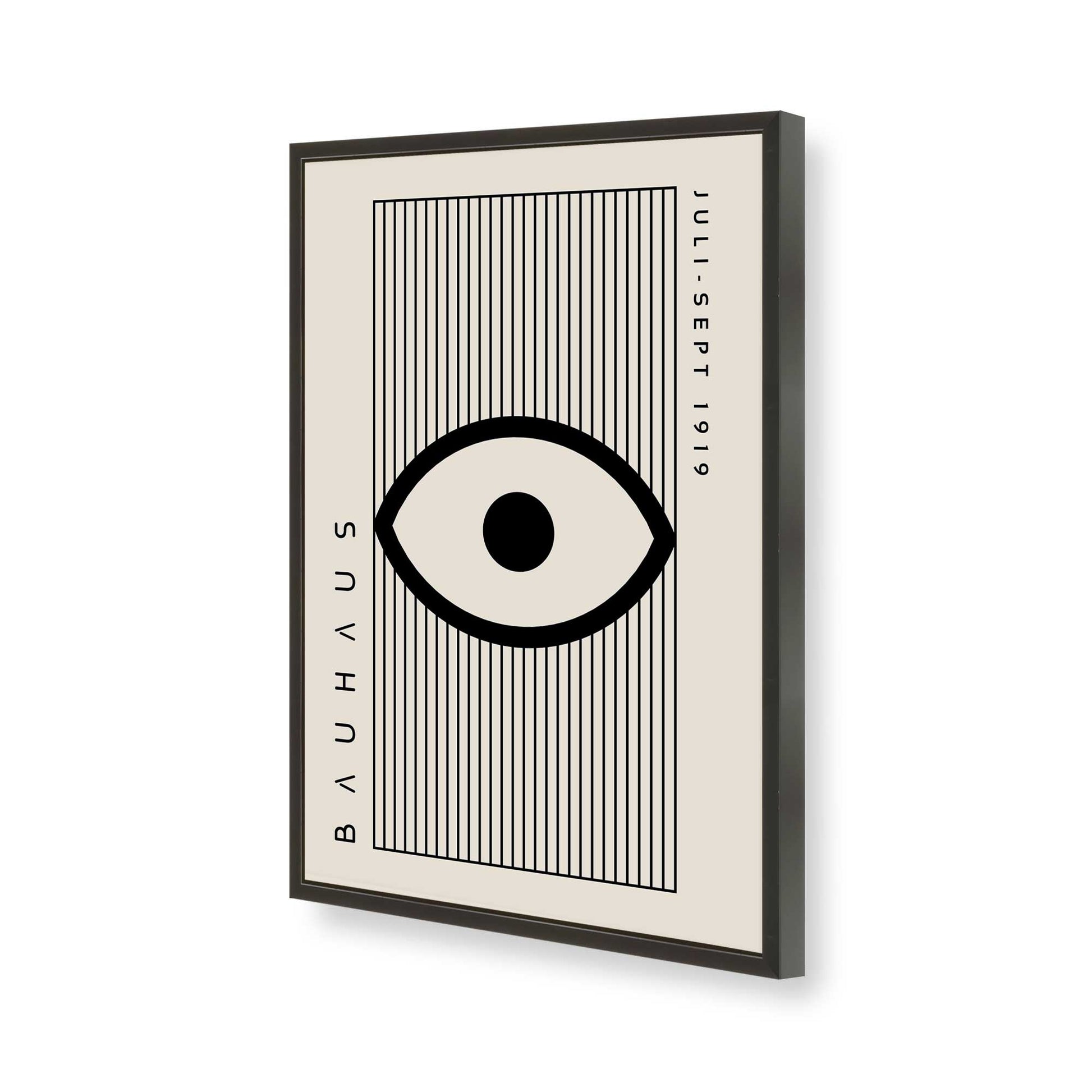 [Color:Satin Black], Picture of art in a Satin Black frame of the corner