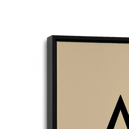 [Color:Satin Black], Picture of art in a Satin Black frame at an angle