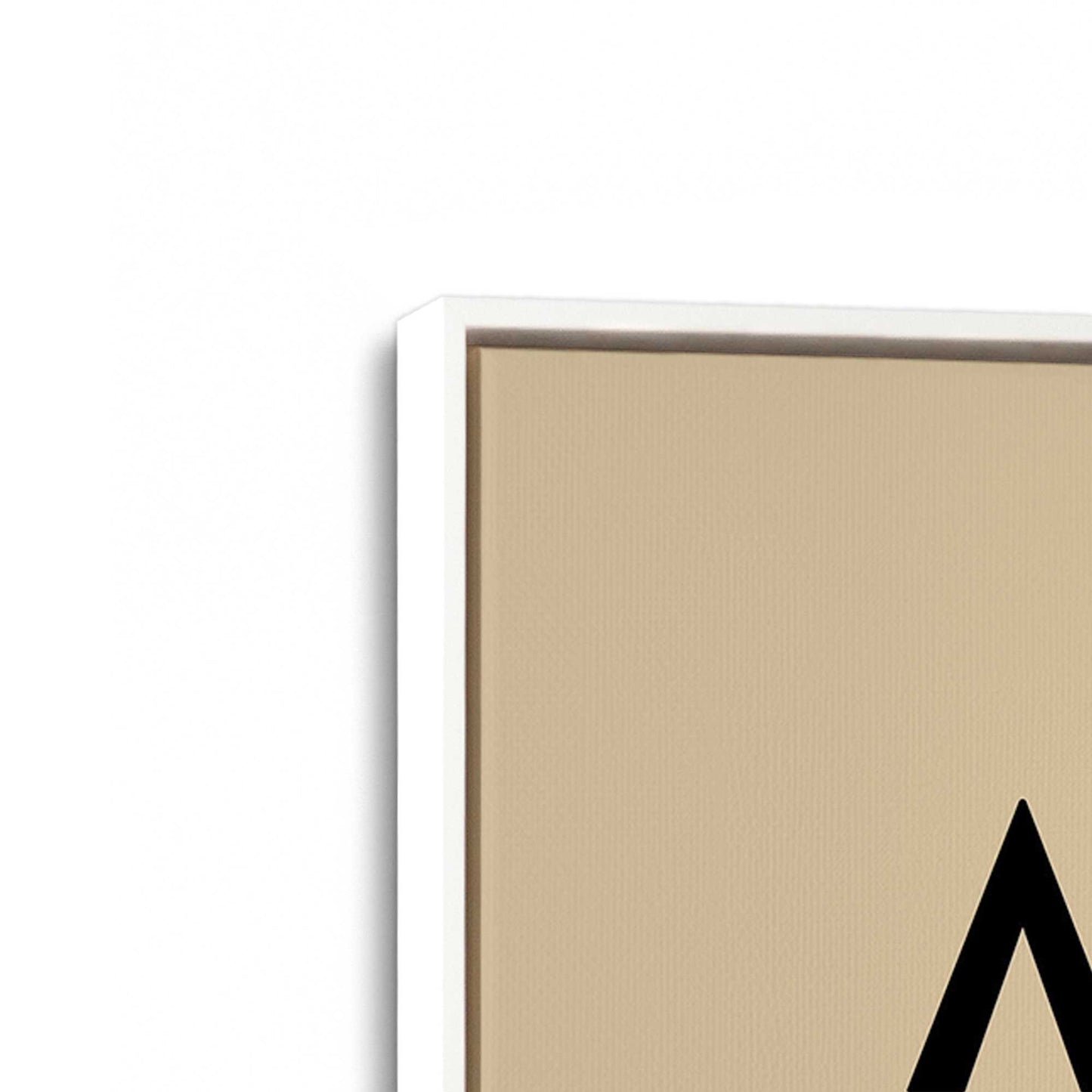 [Color:Opaque White], Picture of art in a White frame at an angle