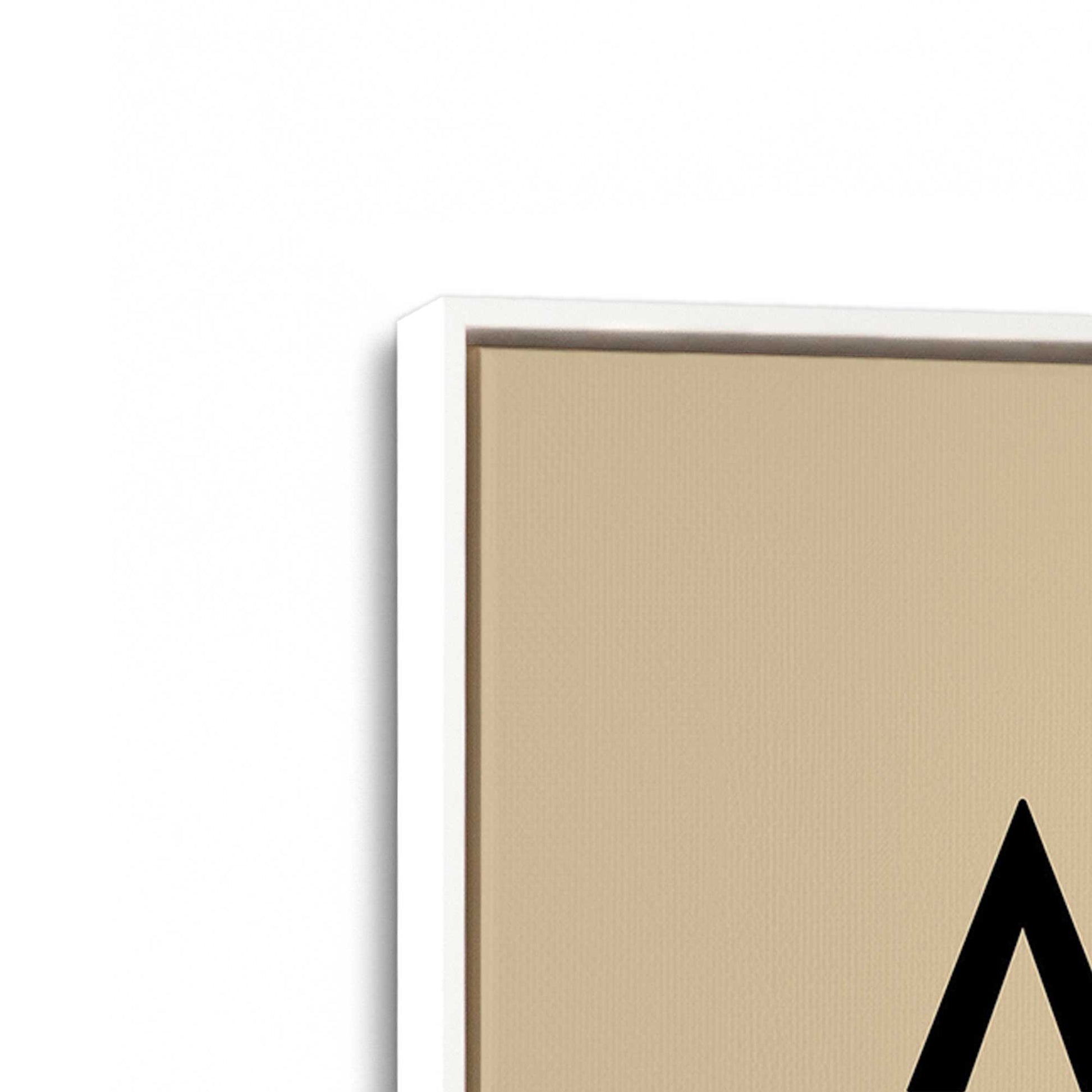 [Color:Opaque White], Picture of art in a White frame at an angle