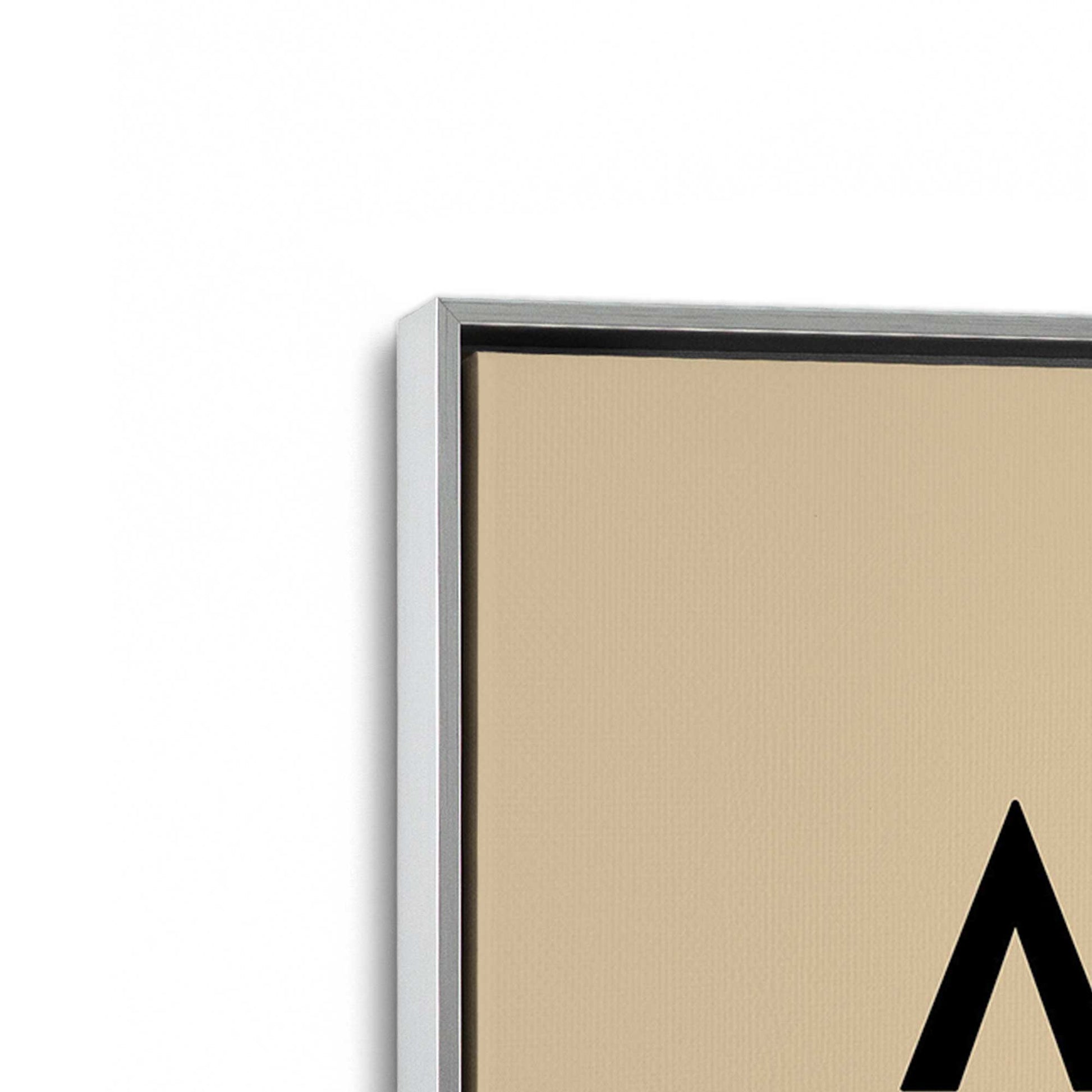 [Color:Polished Chrome], Picture of art in a Polished Chrome frame at an angle