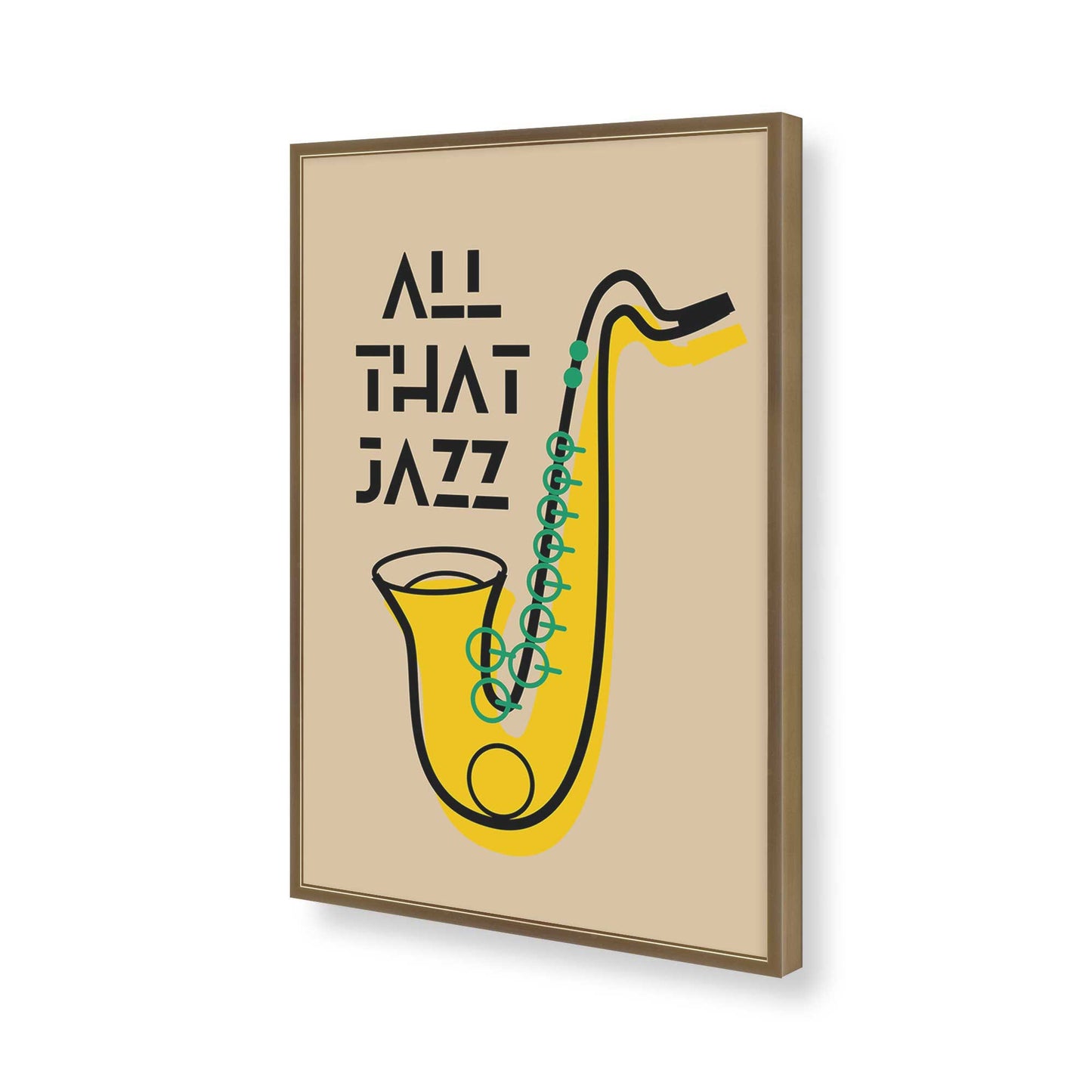 [Color:Brushed Gold], Picture of art in a Brushed Gold frame of the corner