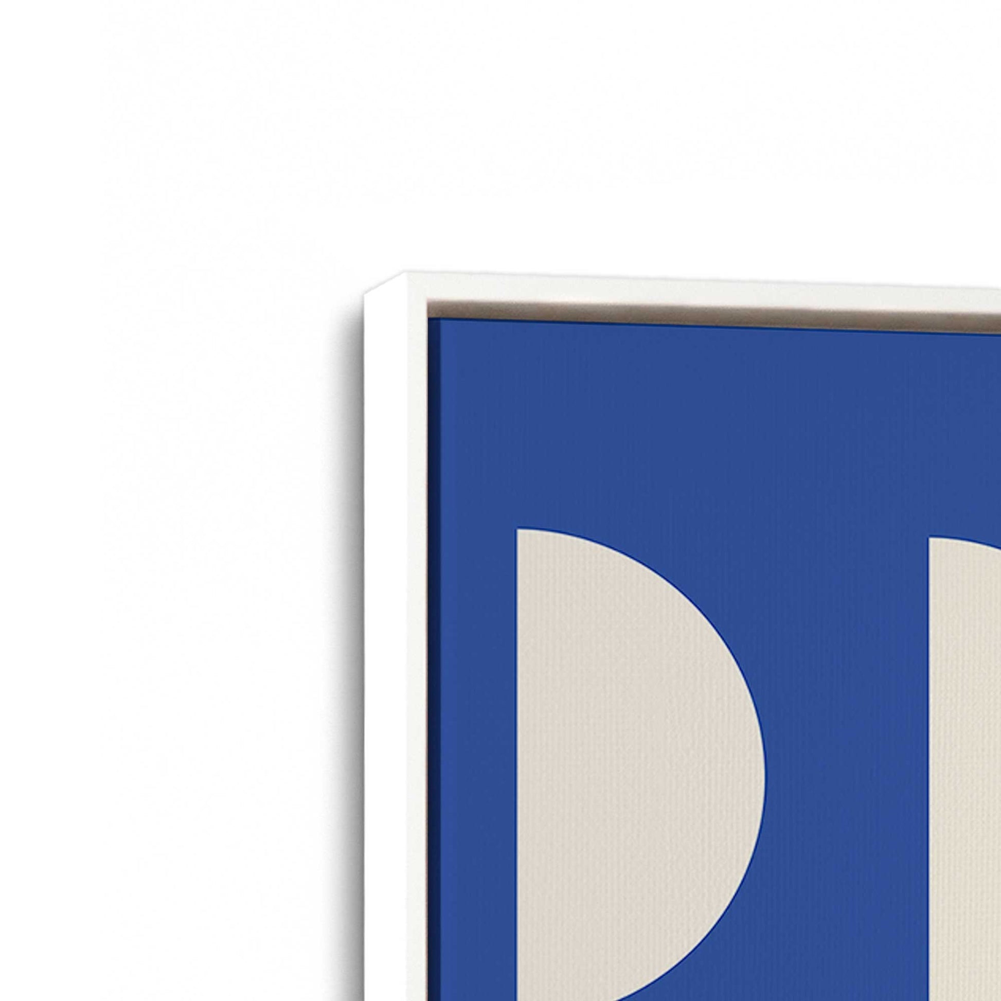 [Color:Opaque White], Picture of art in a White frame at an angle