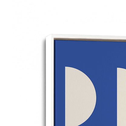 [Color:Opaque White], Picture of art in a White frame at an angle