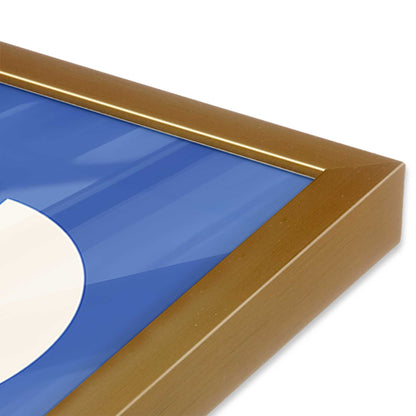 [Color:Polished Gold], Picture of art in a Polished Gold frame at an angle