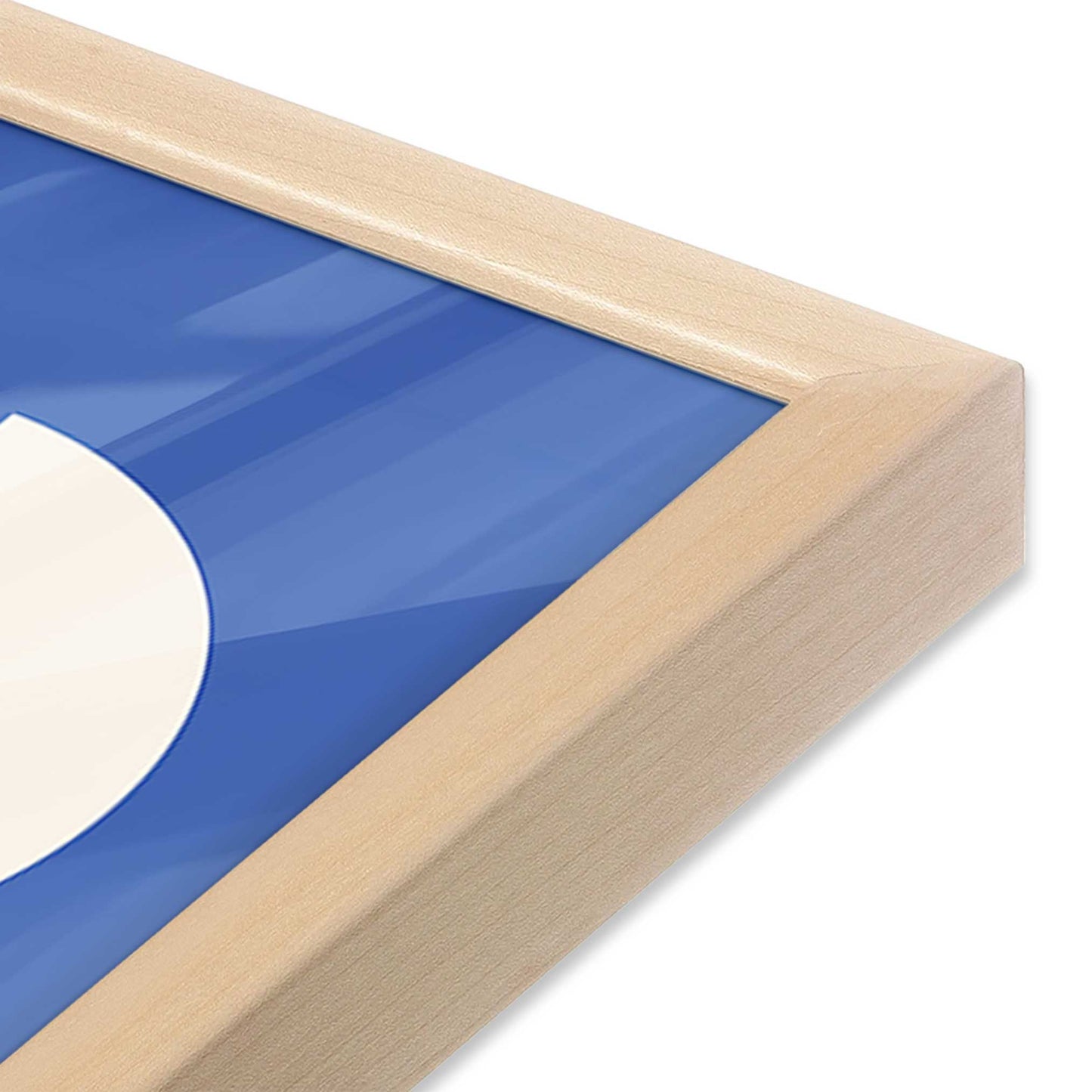 [Color:Raw Maple], Picture of art in a Raw Maple frame at an angle
