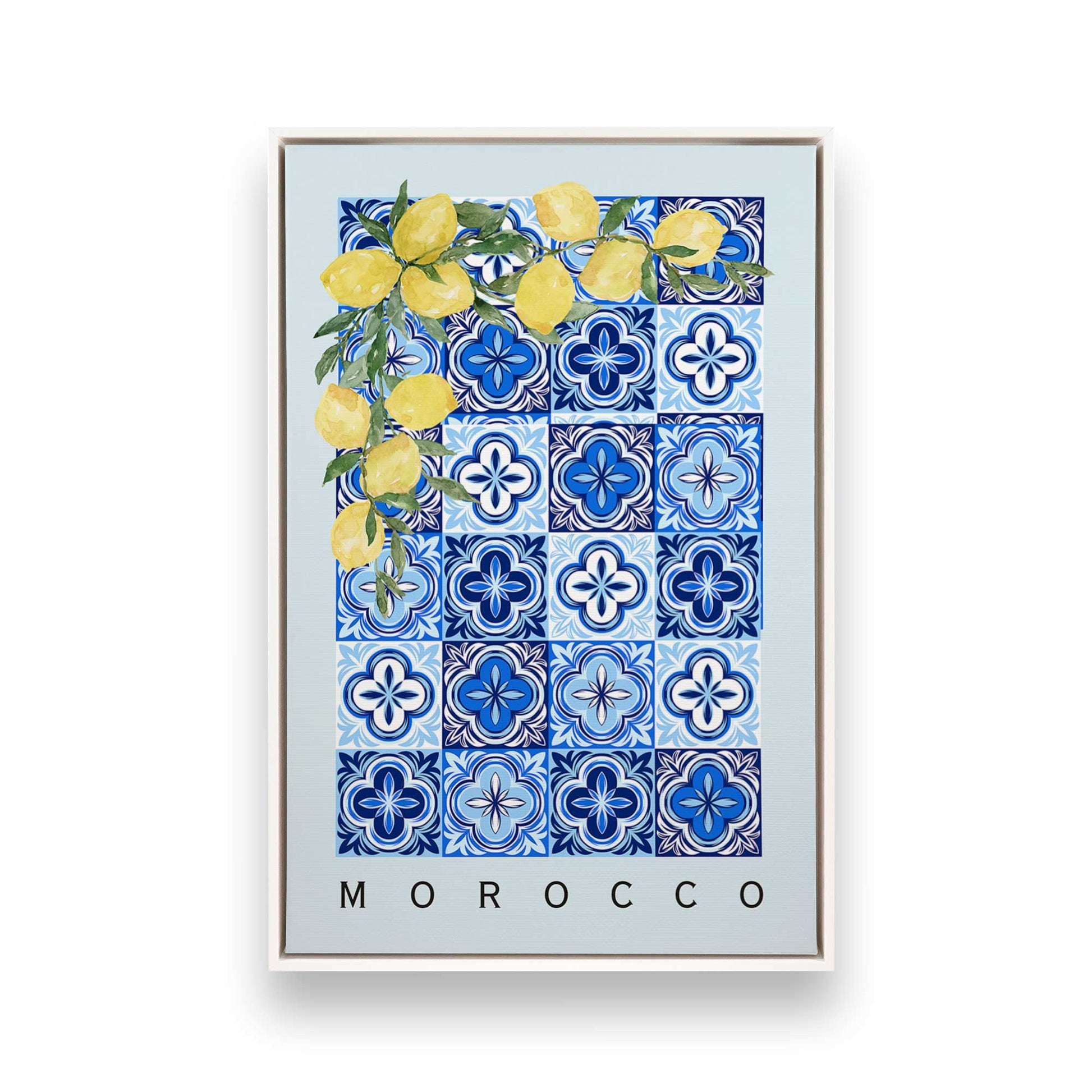 [Color:Opaque White], Picture of art in a White frame
