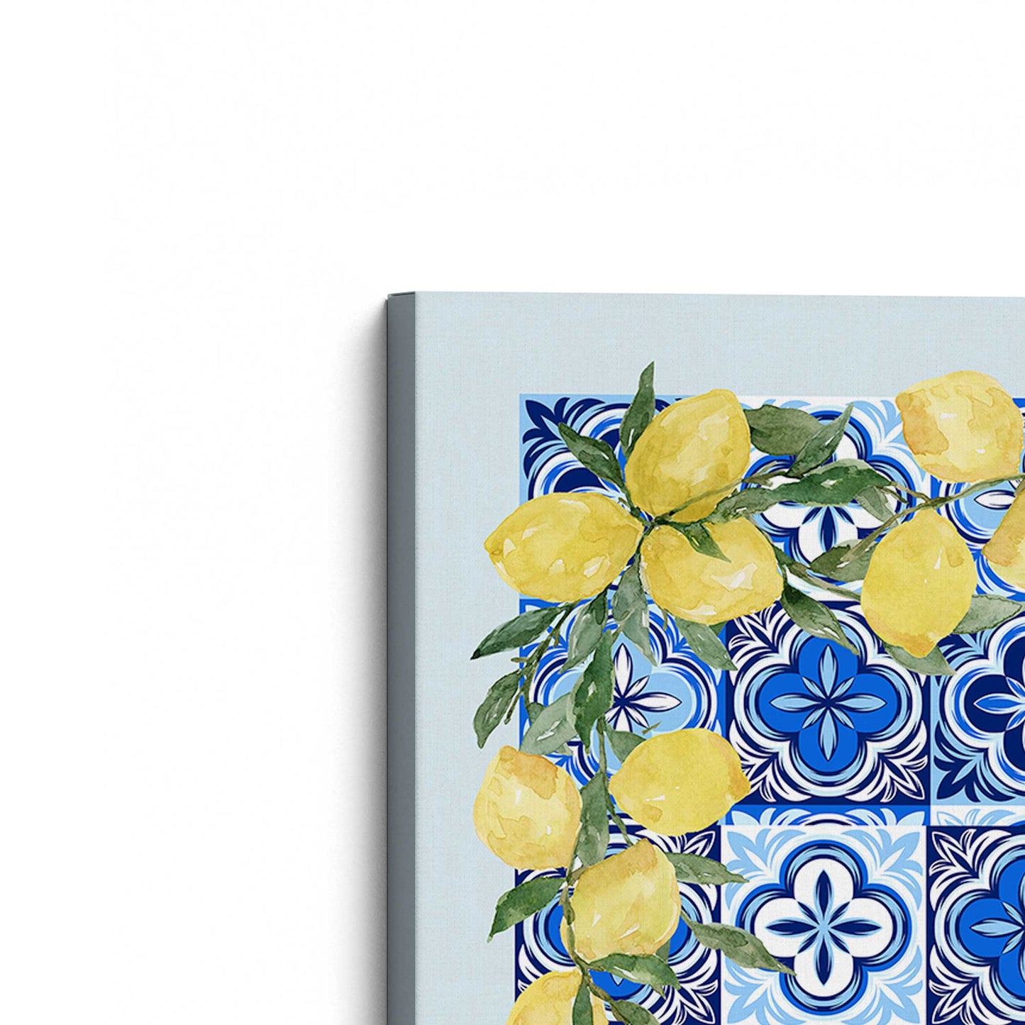 [Color:Stretched Canvas], Picture of the corner of the art
