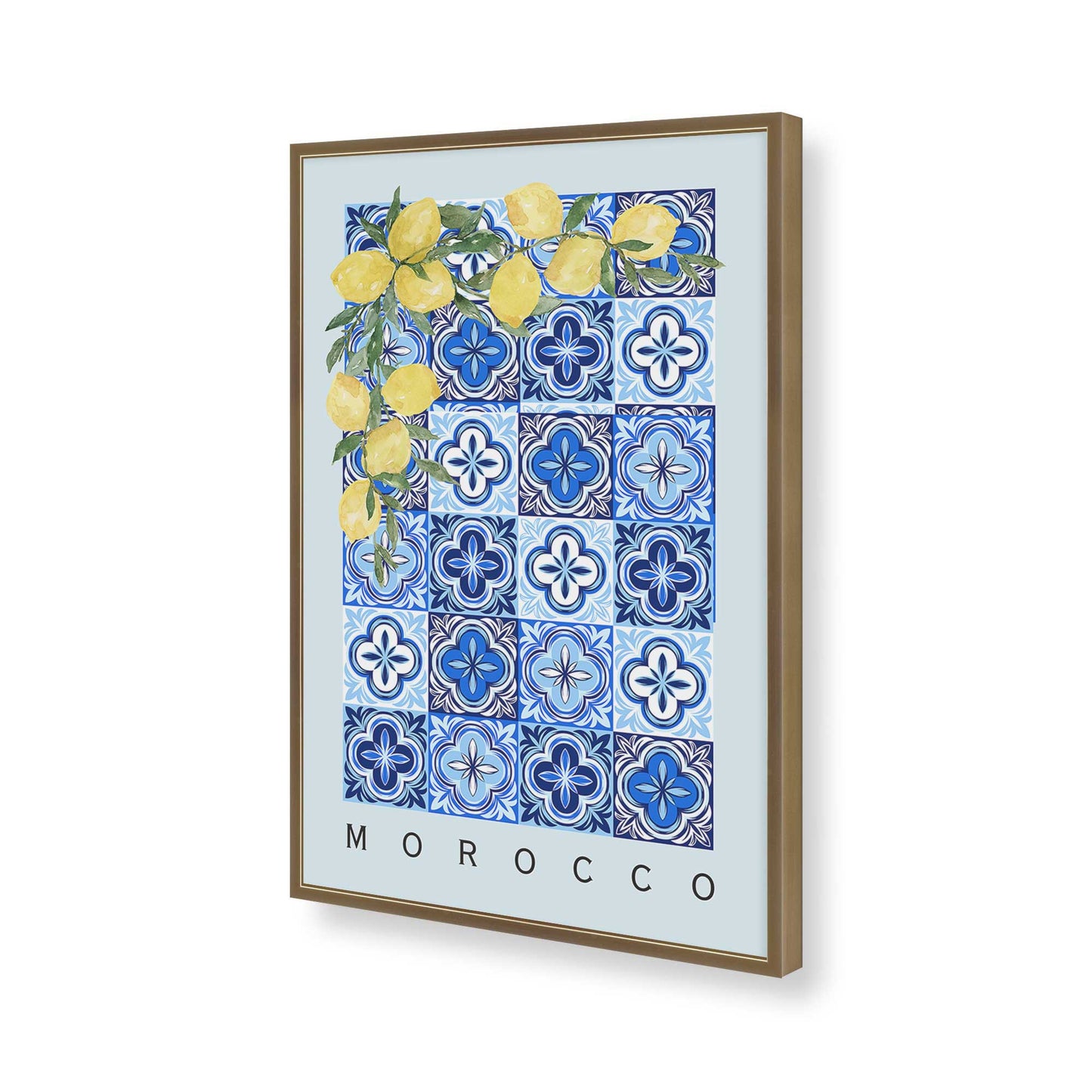 [Color:Brushed Gold], Picture of art in a Brushed Gold frame of the corner