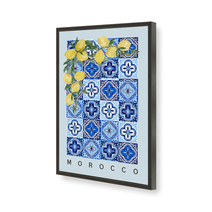 [Color:Satin Black], Picture of art in a Satin Black frame of the corner