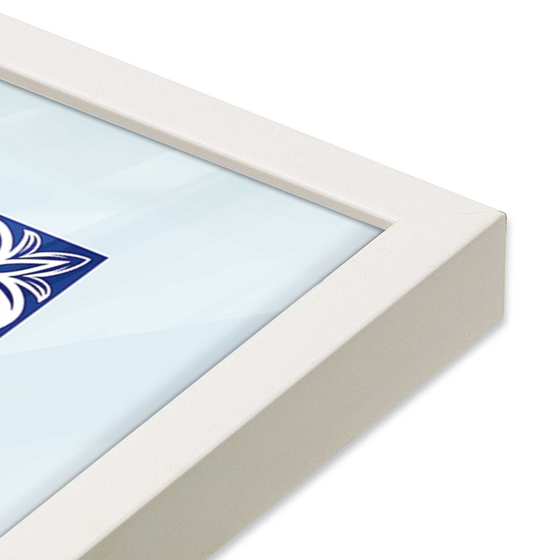 [Color:Opaque White], Picture of art in a Opaque White frame at an angle