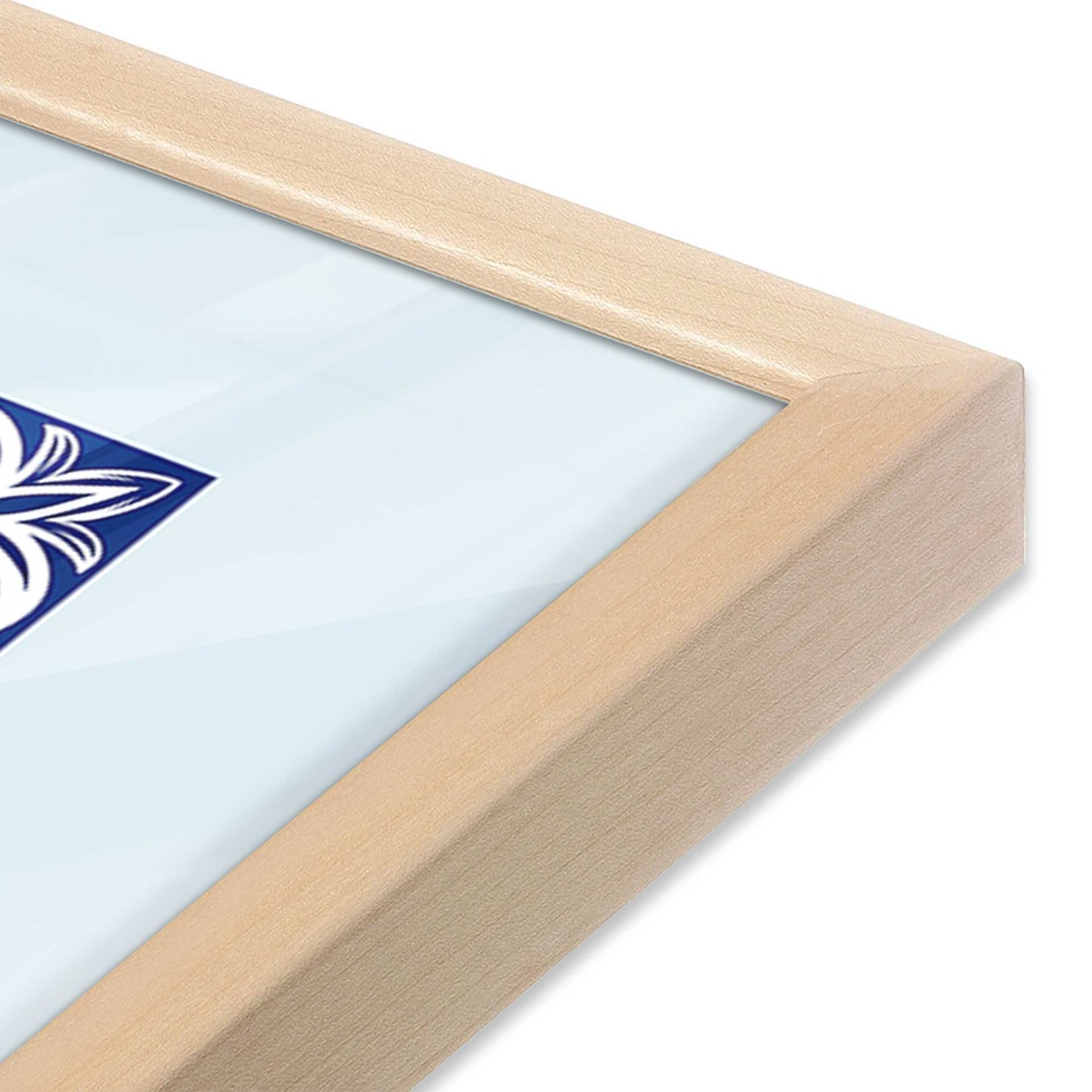 [Color:Raw Maple], Picture of art in a Raw Maple frame at an angle