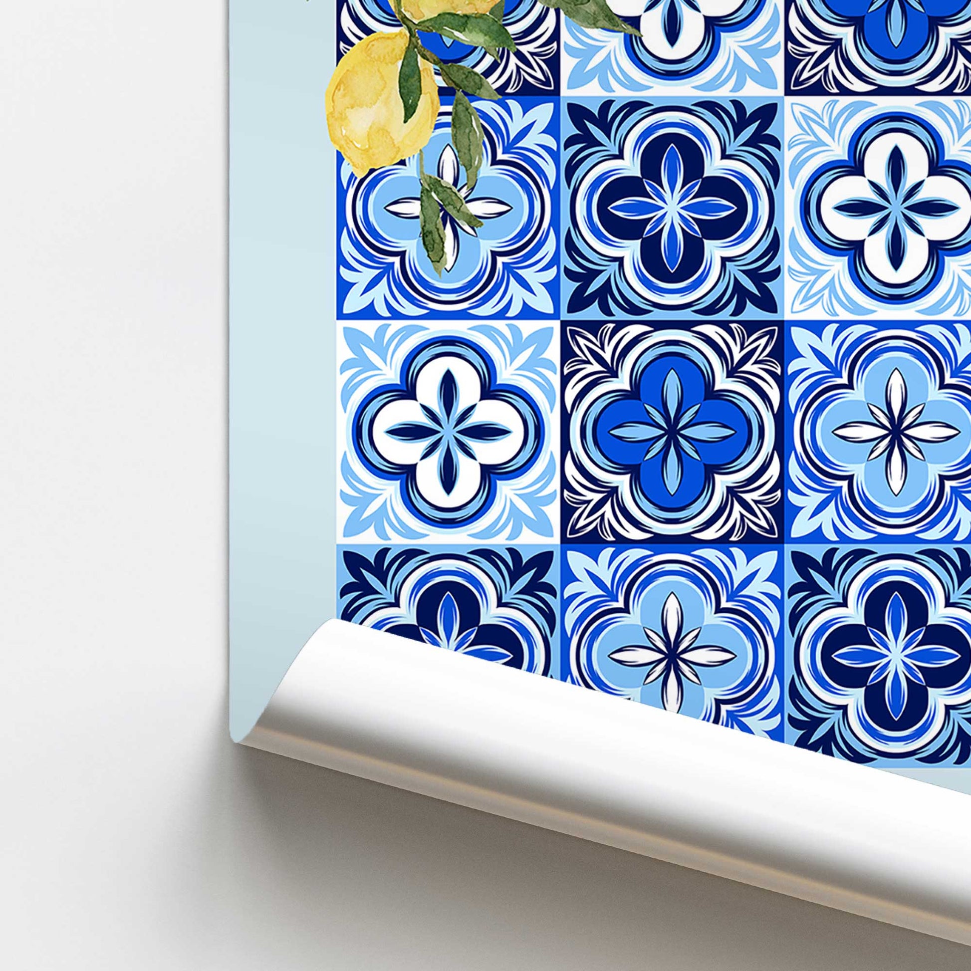 [color:Rolled Print], Picture of close up of art