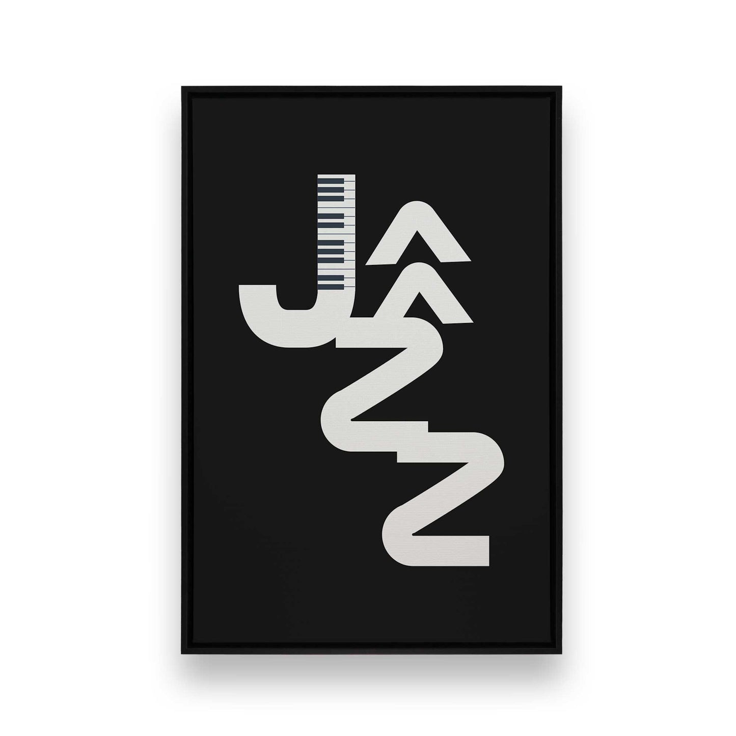 [Color:Satin Black], Picture of art in a Satin Black frame