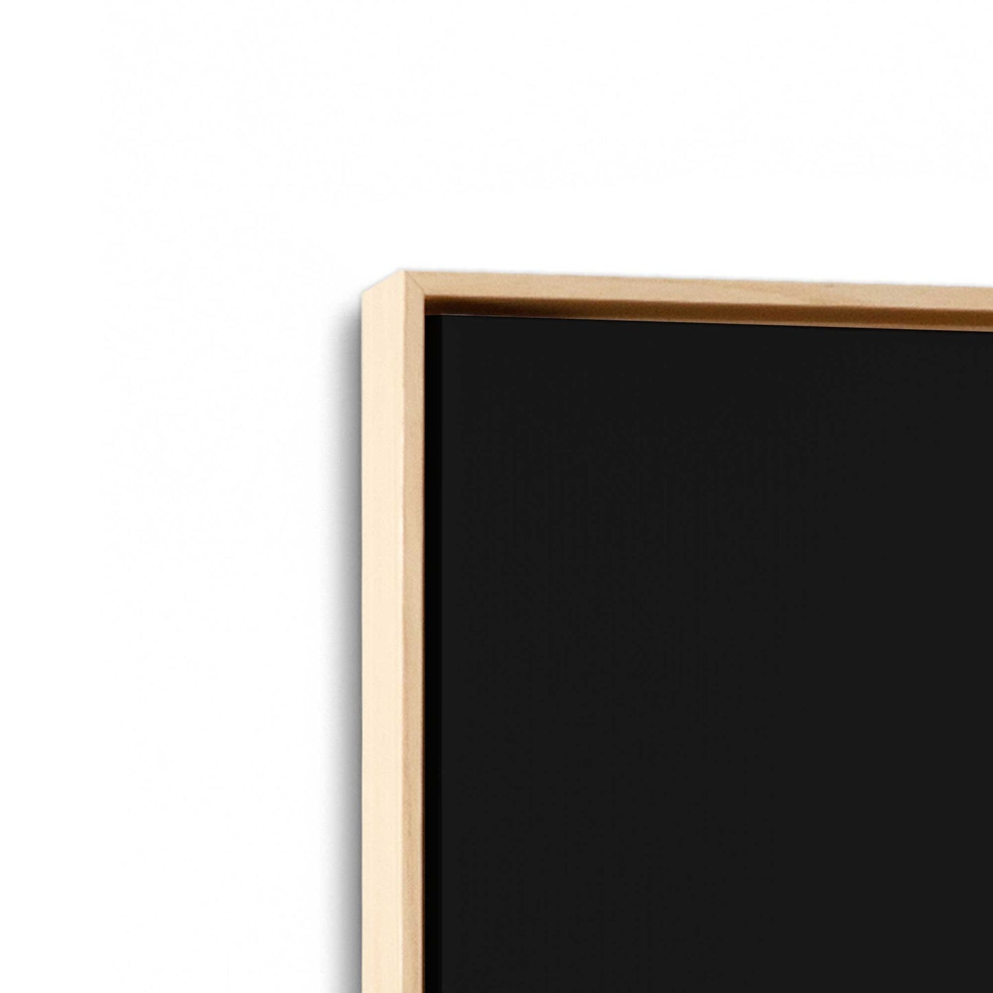 [Color:American Maple], Picture of art in a American Maple frame at an angle