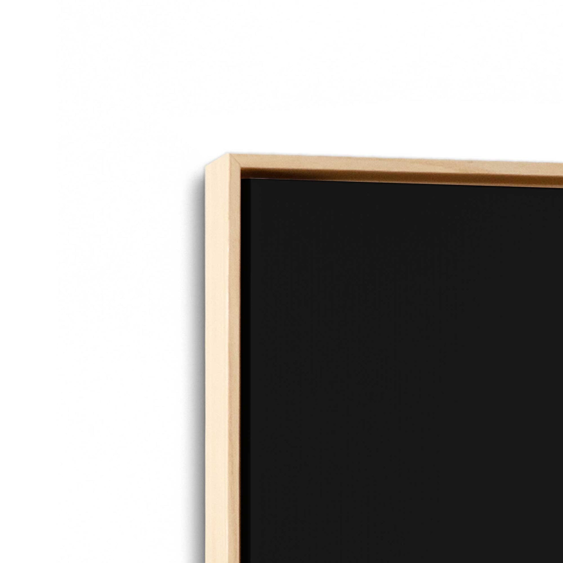 [Color:American Maple], Picture of art in a American Maple frame at an angle