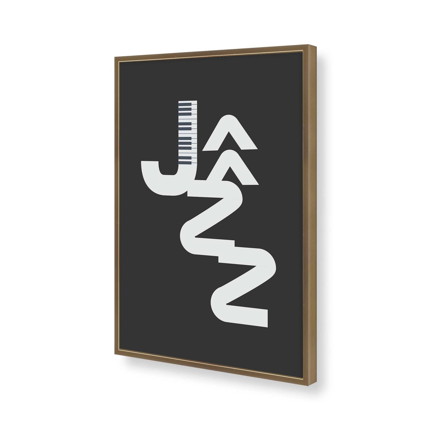 [Color:Brushed Gold], Picture of art in a Brushed Gold frame of the corner